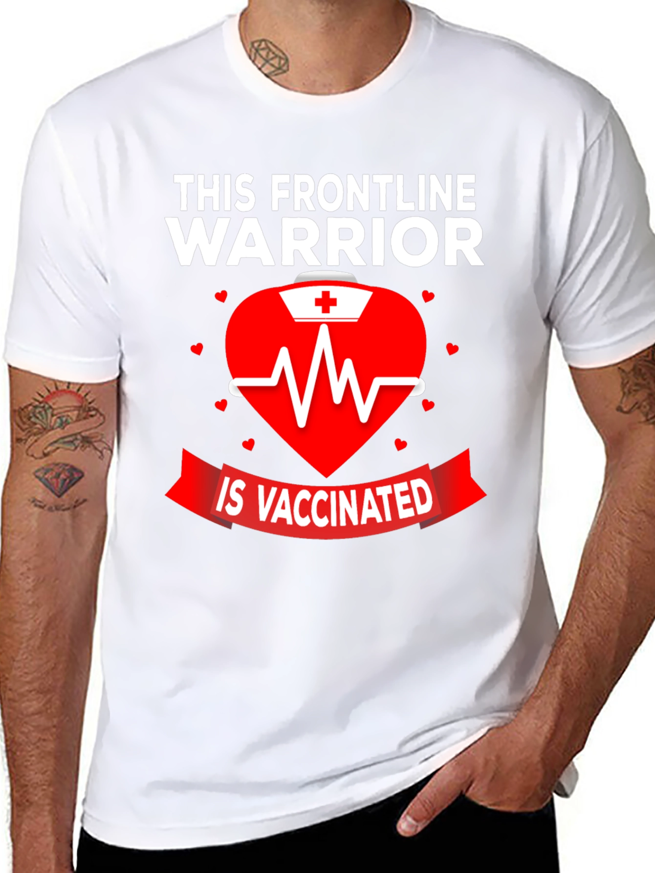 Frontline Warrior Vaccinated Graphic Tee