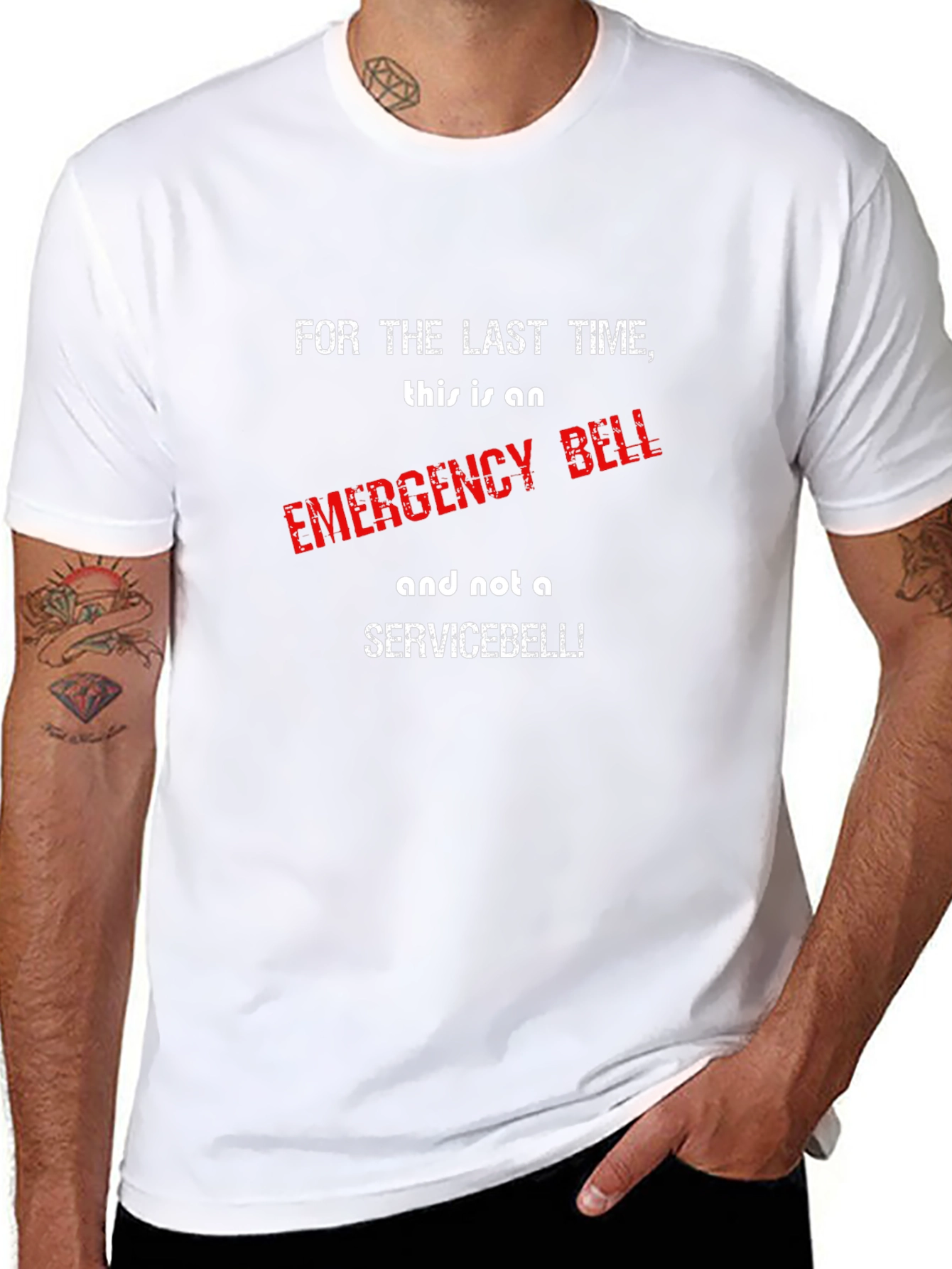 Emergency Bell T-Shirt - Funny Sarcastic Tee