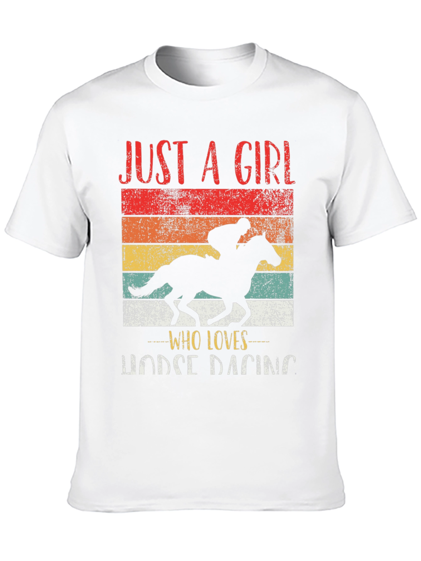 Just a Girl Who Loves Horse Racing T-Shirt