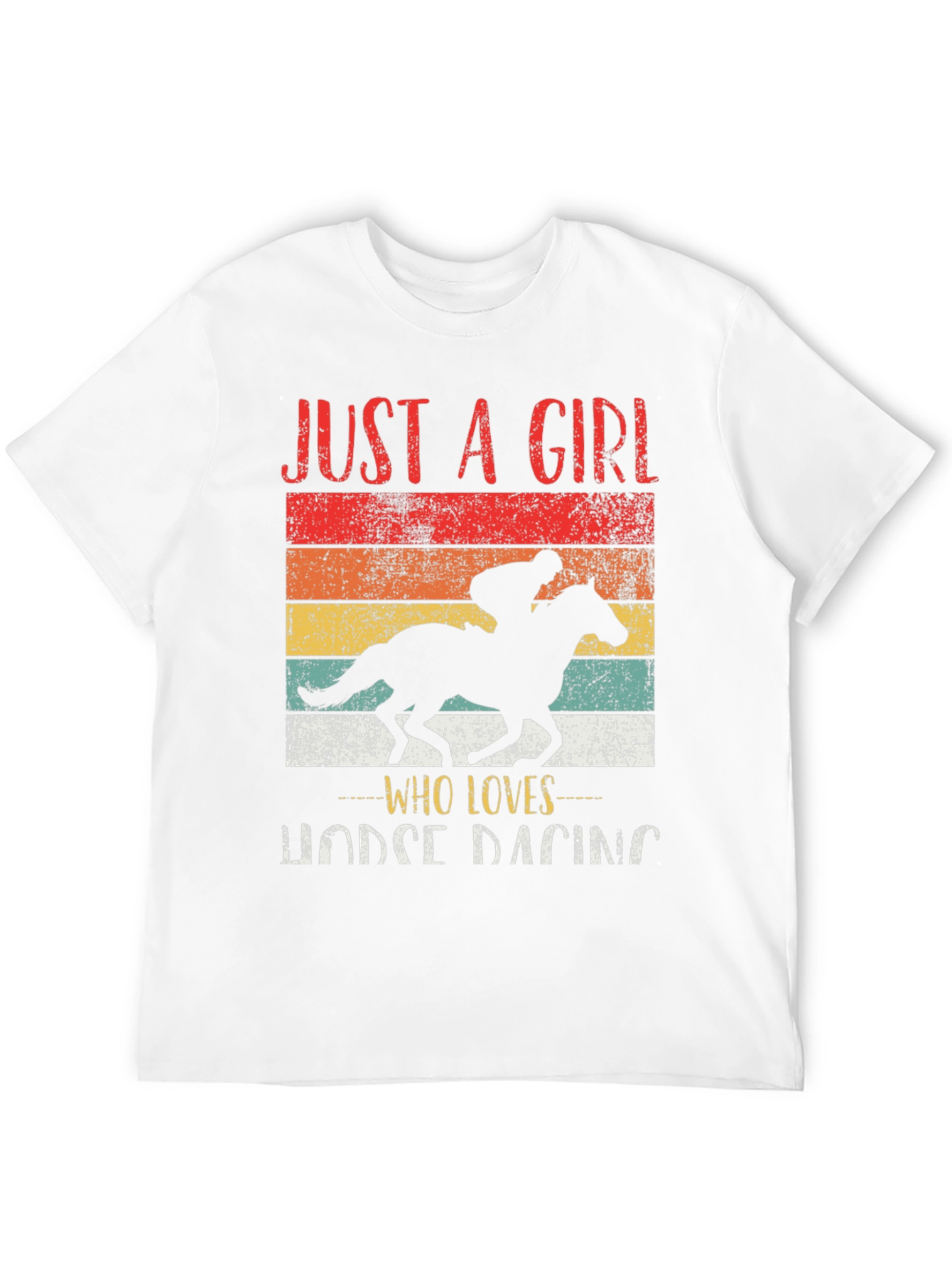 Just a Girl Who Loves Horse Racing T-Shirt