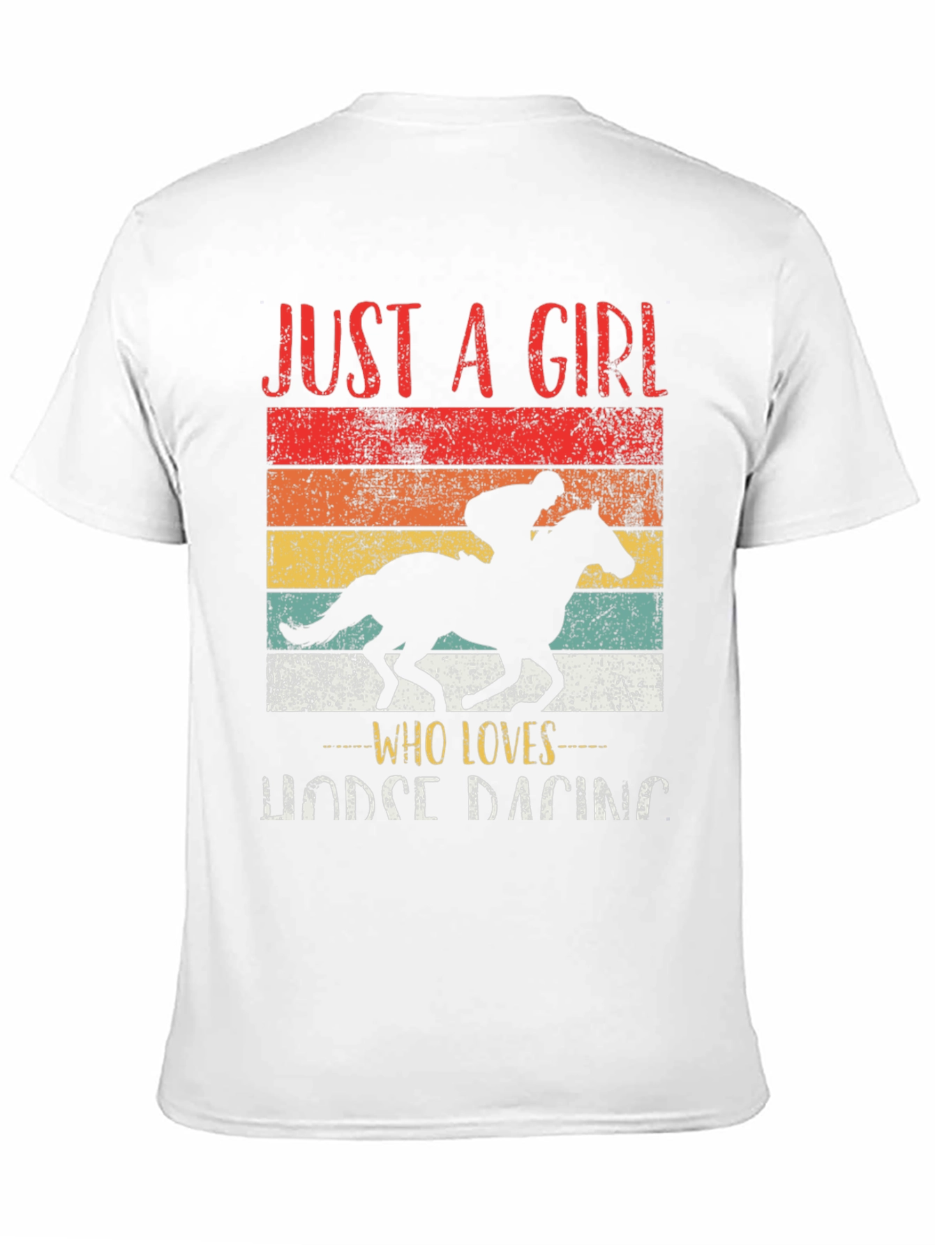 Just a Girl Who Loves Horse Racing T-Shirt