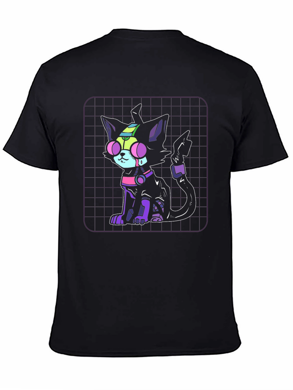 Cyberpunk Cat Graphic Tee