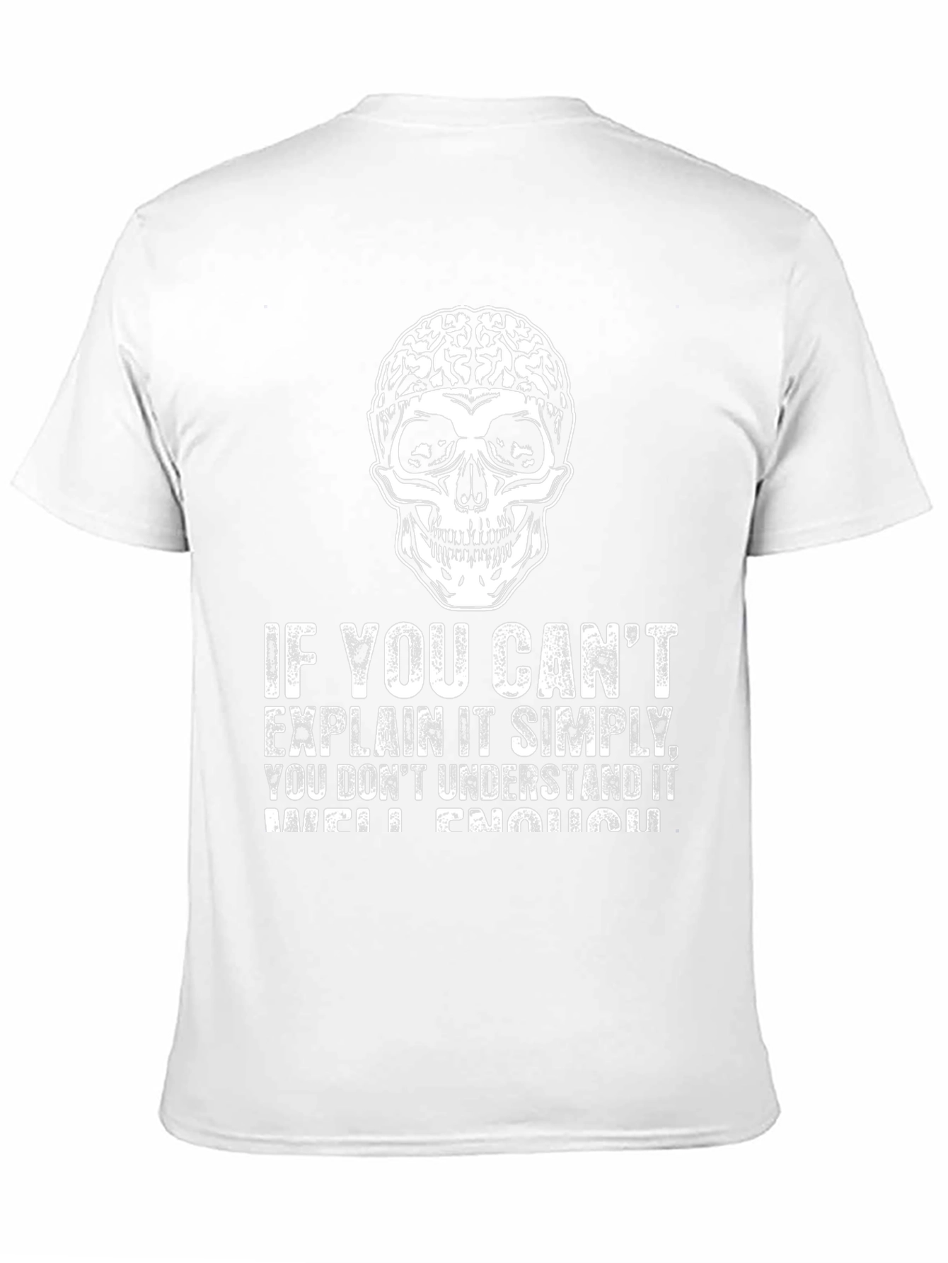 Brain Skull T-Shirt: Explain It Simply