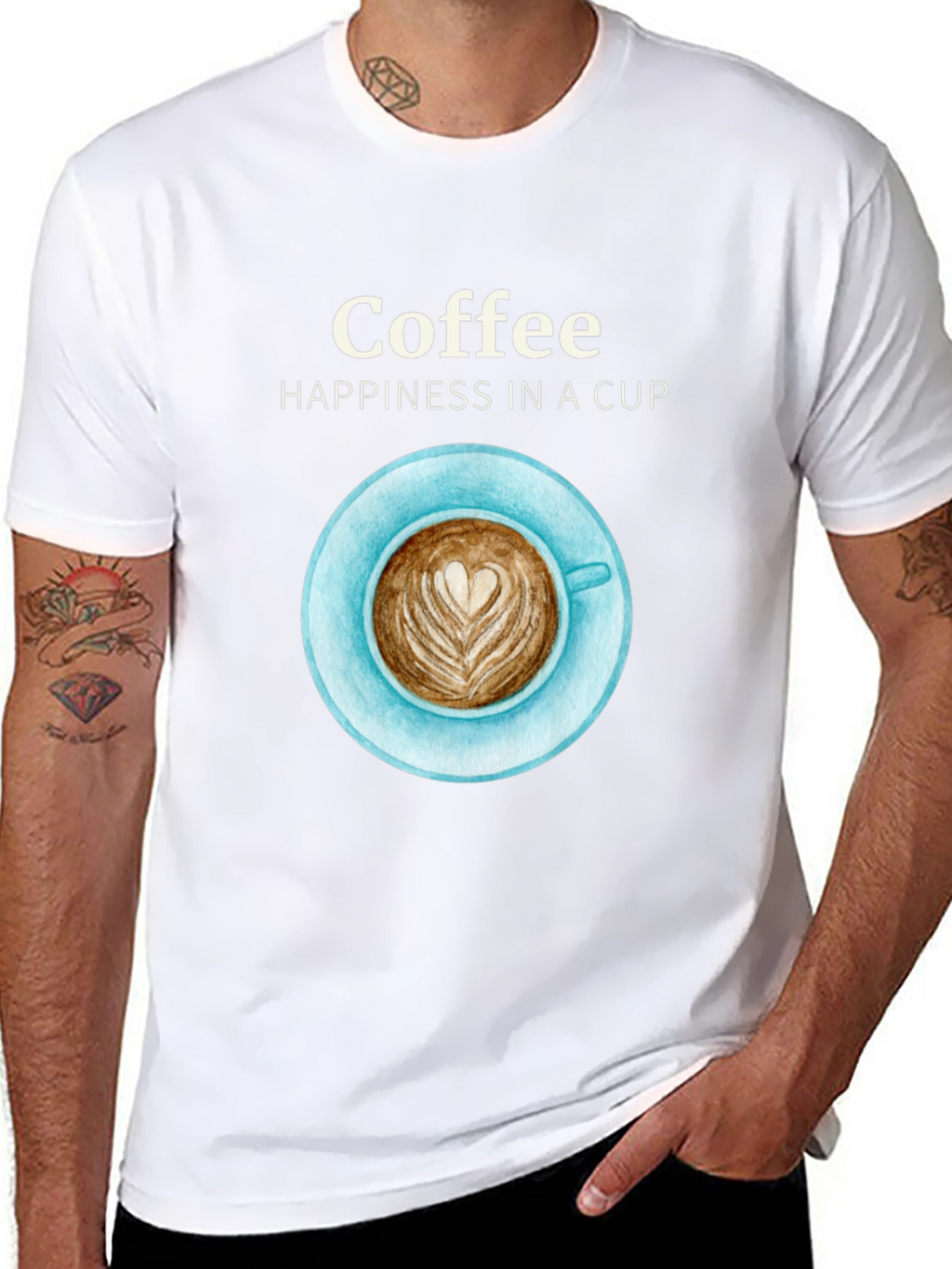 Coffee Happiness Graphic T-Shirt