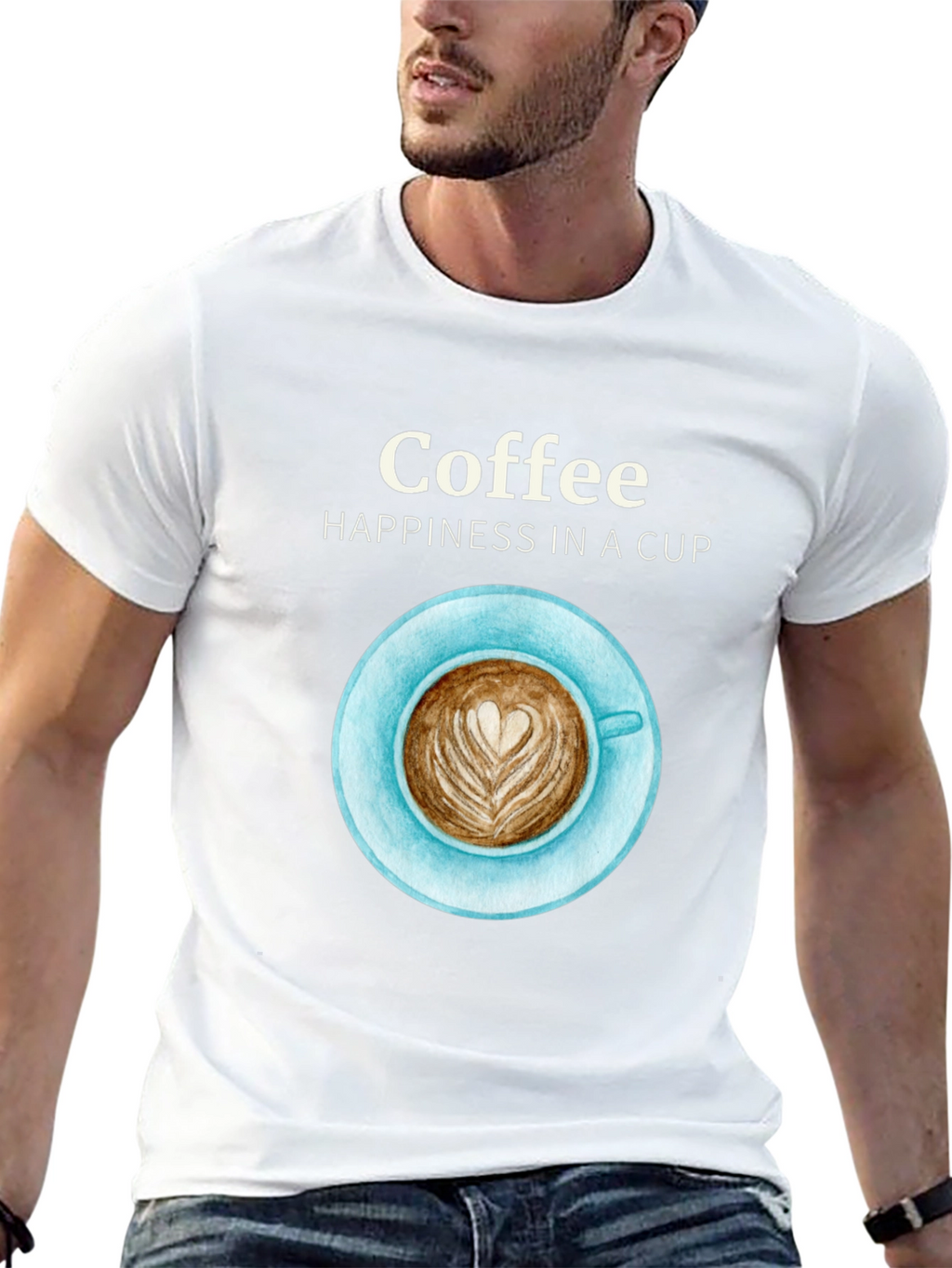 Coffee Happiness Graphic T-Shirt