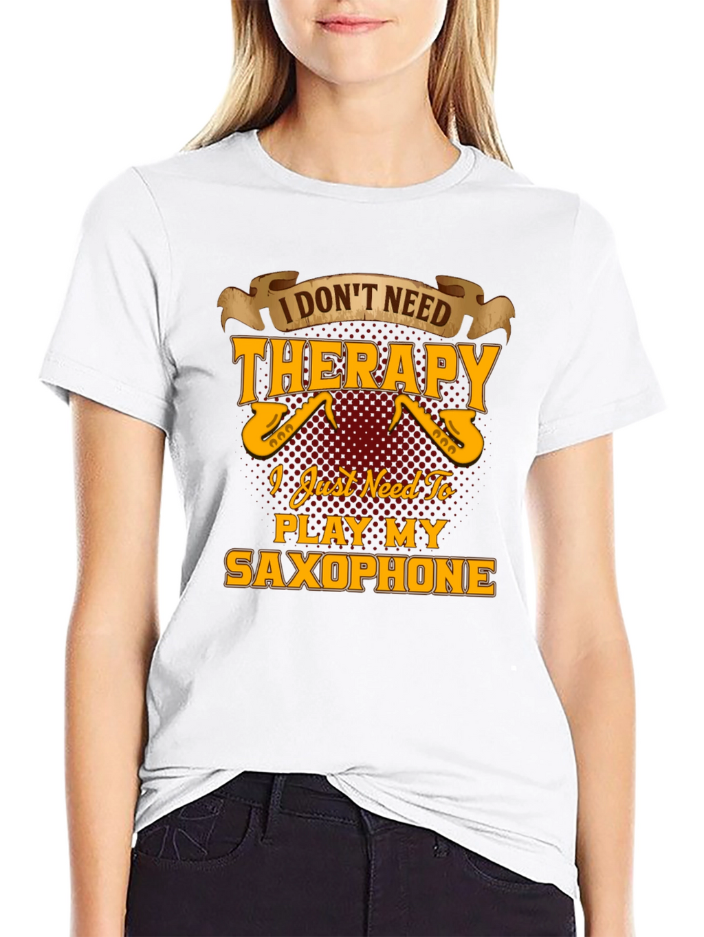 Saxophone Player T-Shirt - Music Therapy Tee