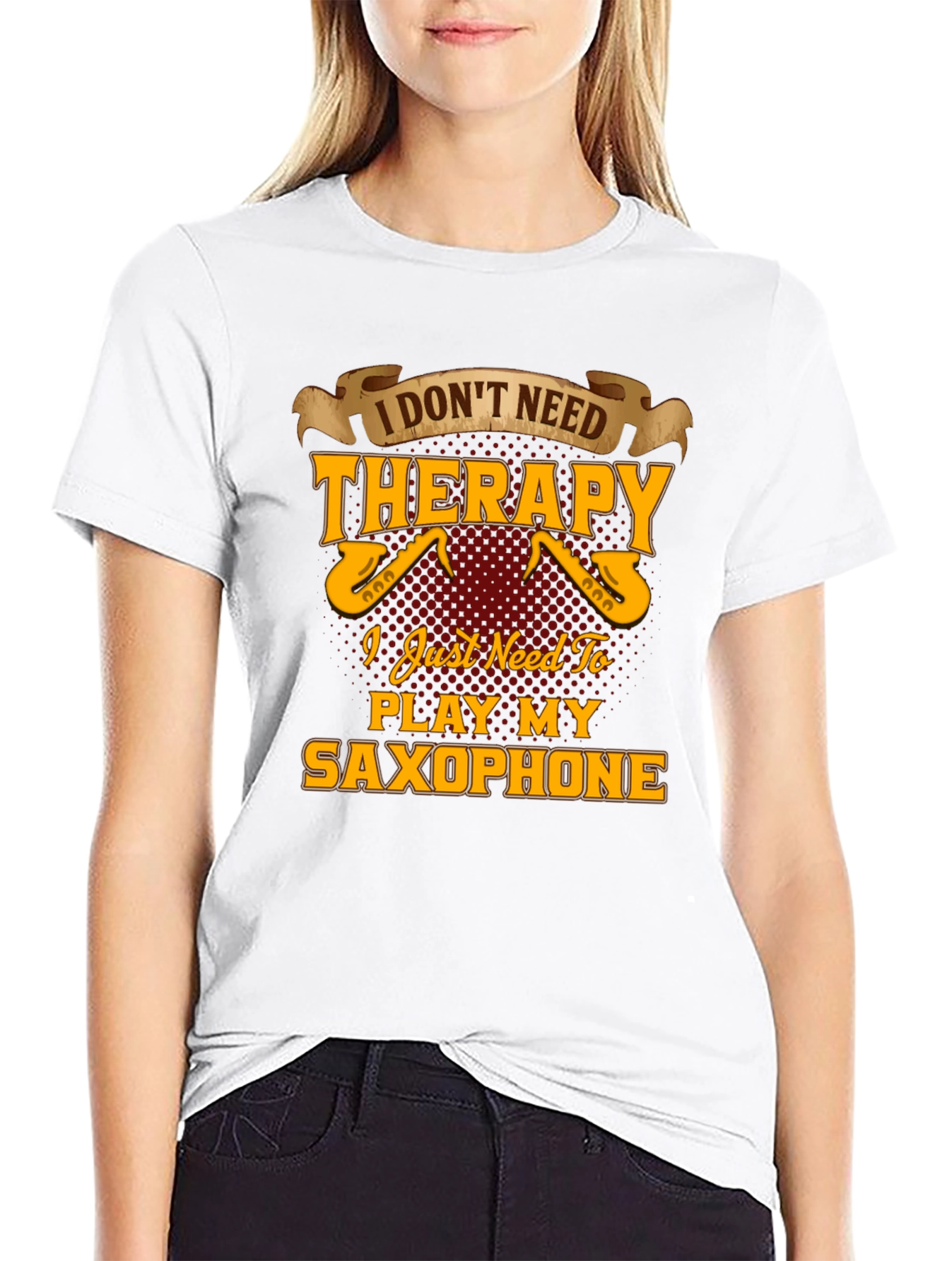 Saxophone Player T-Shirt - Music Therapy Tee