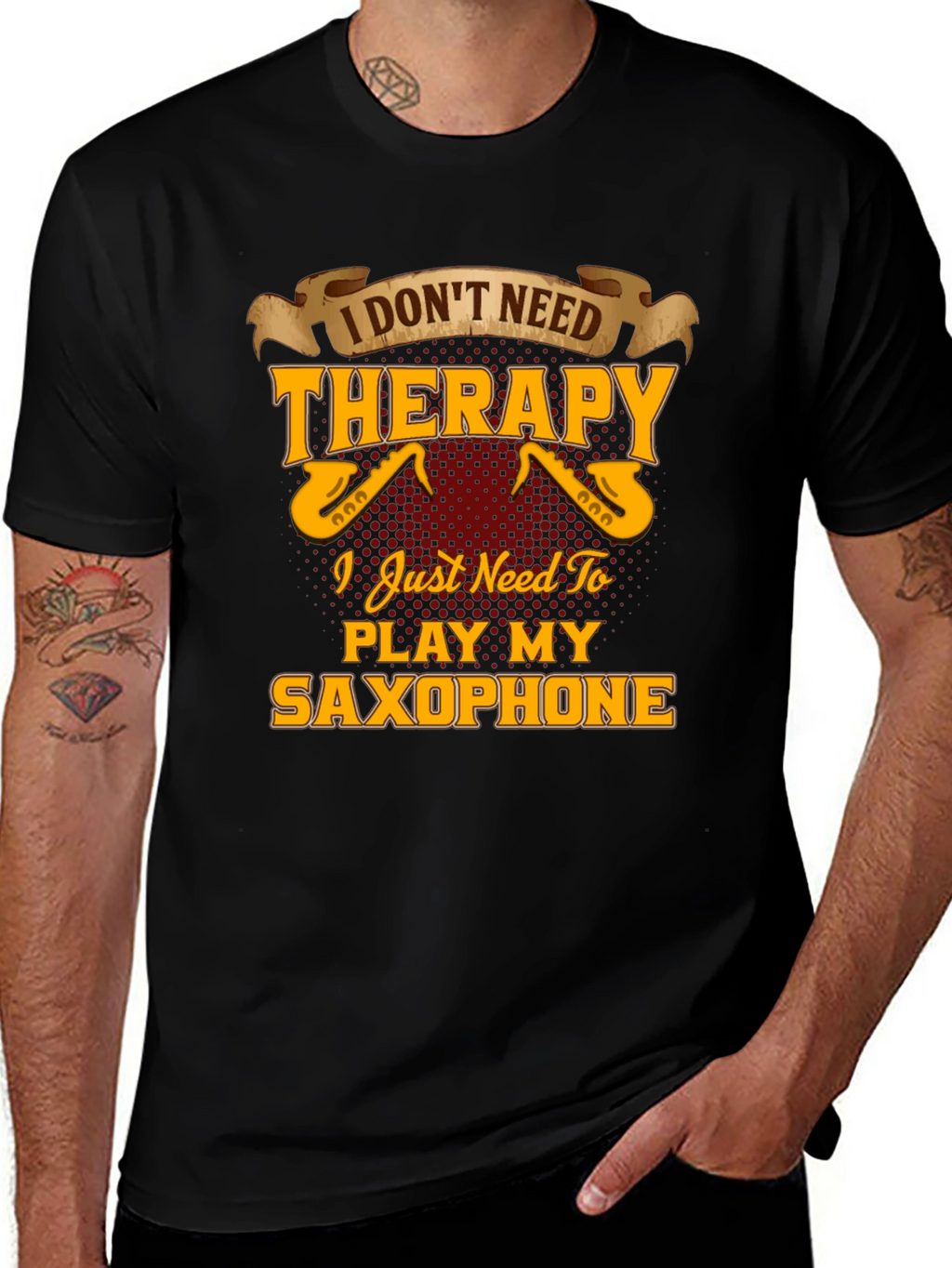 Saxophone Player T-Shirt - Music Therapy Tee