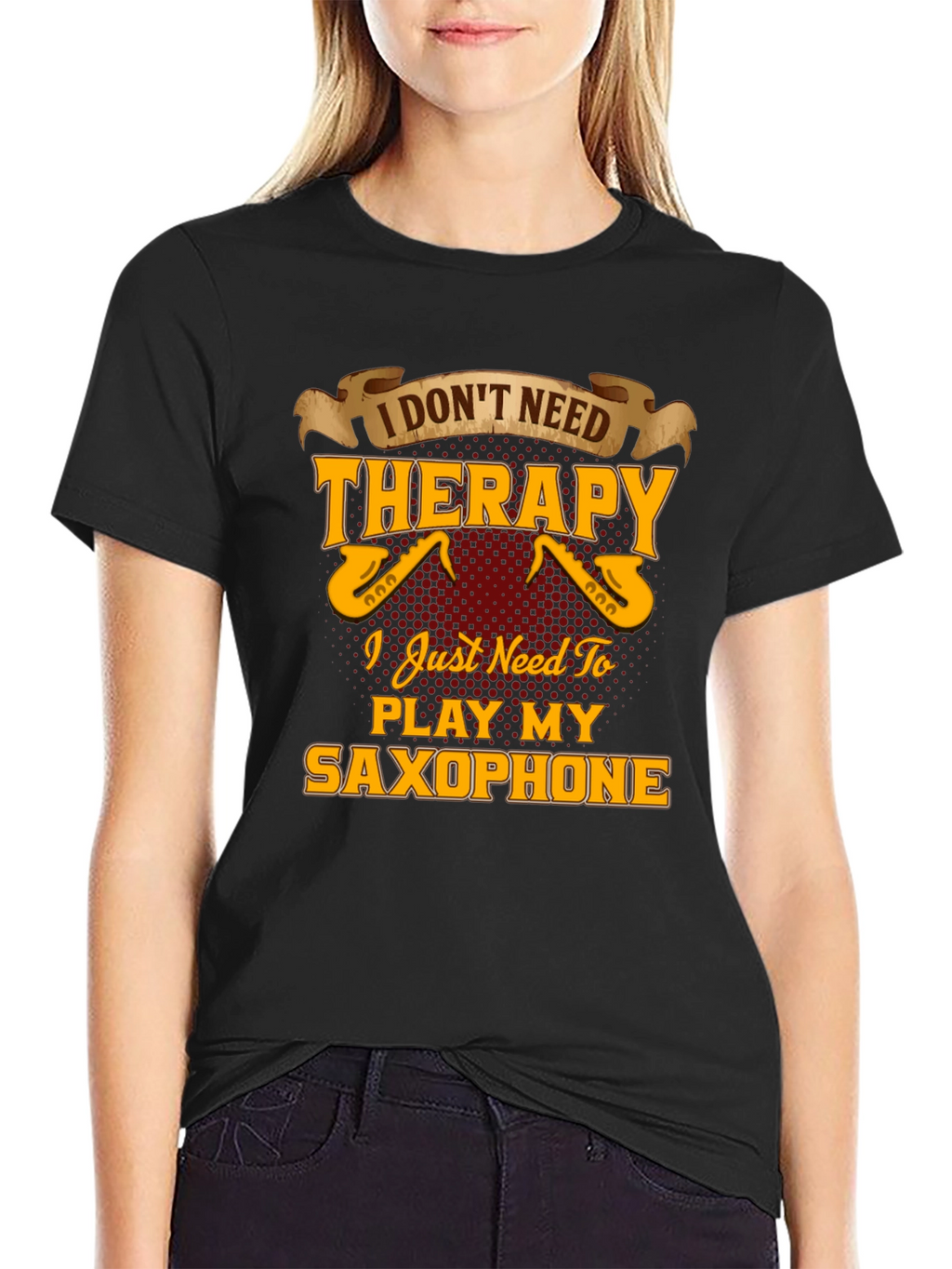 Saxophone Player T-Shirt - Music Therapy Tee