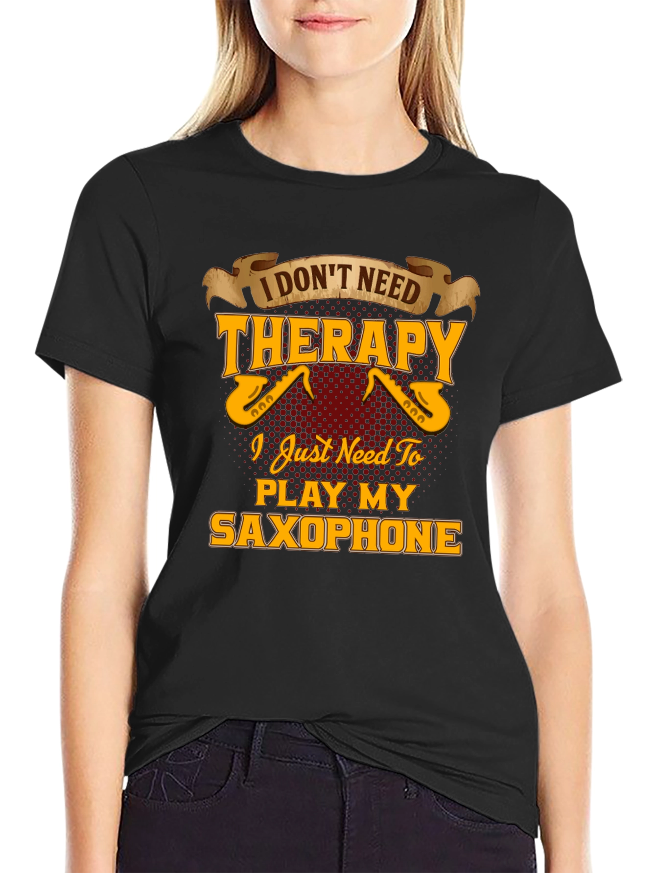 Saxophone Player T-Shirt - Music Therapy Tee