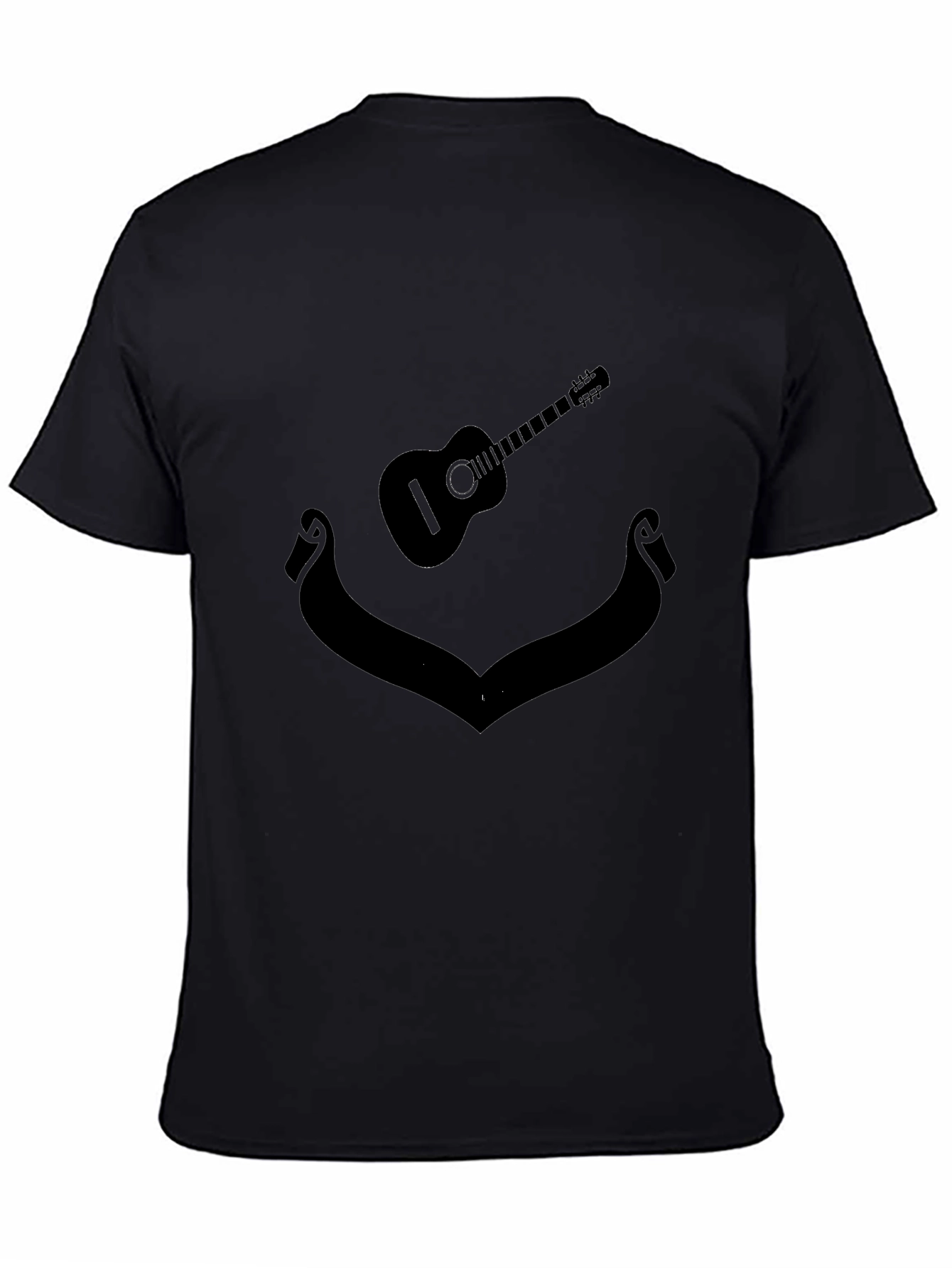 Guitar Silhouette Black T-Shirt