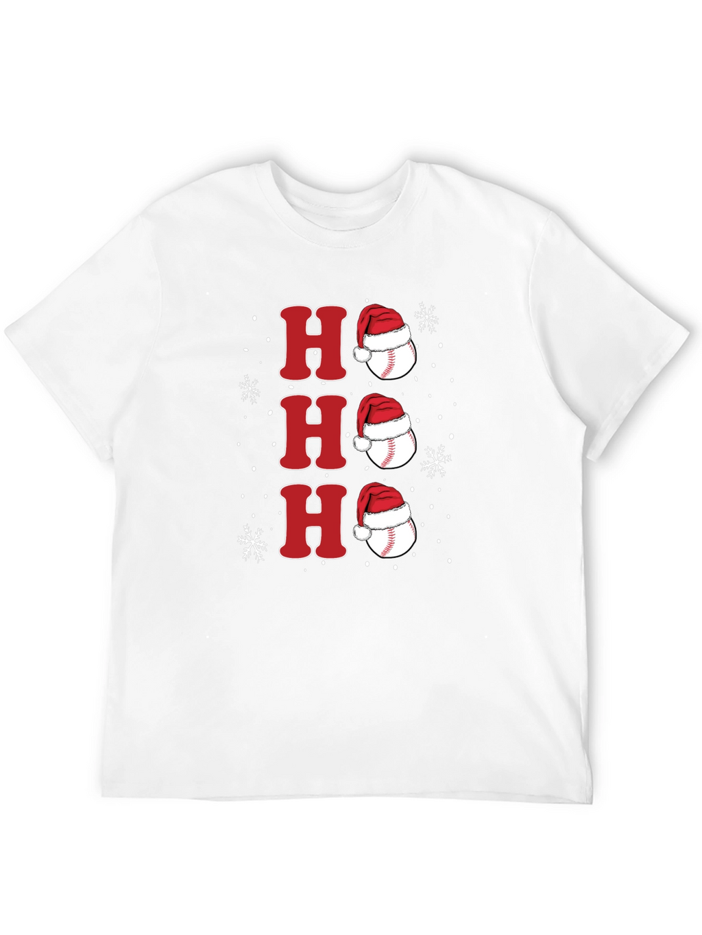 Festive Baseball Santa Hat Tee