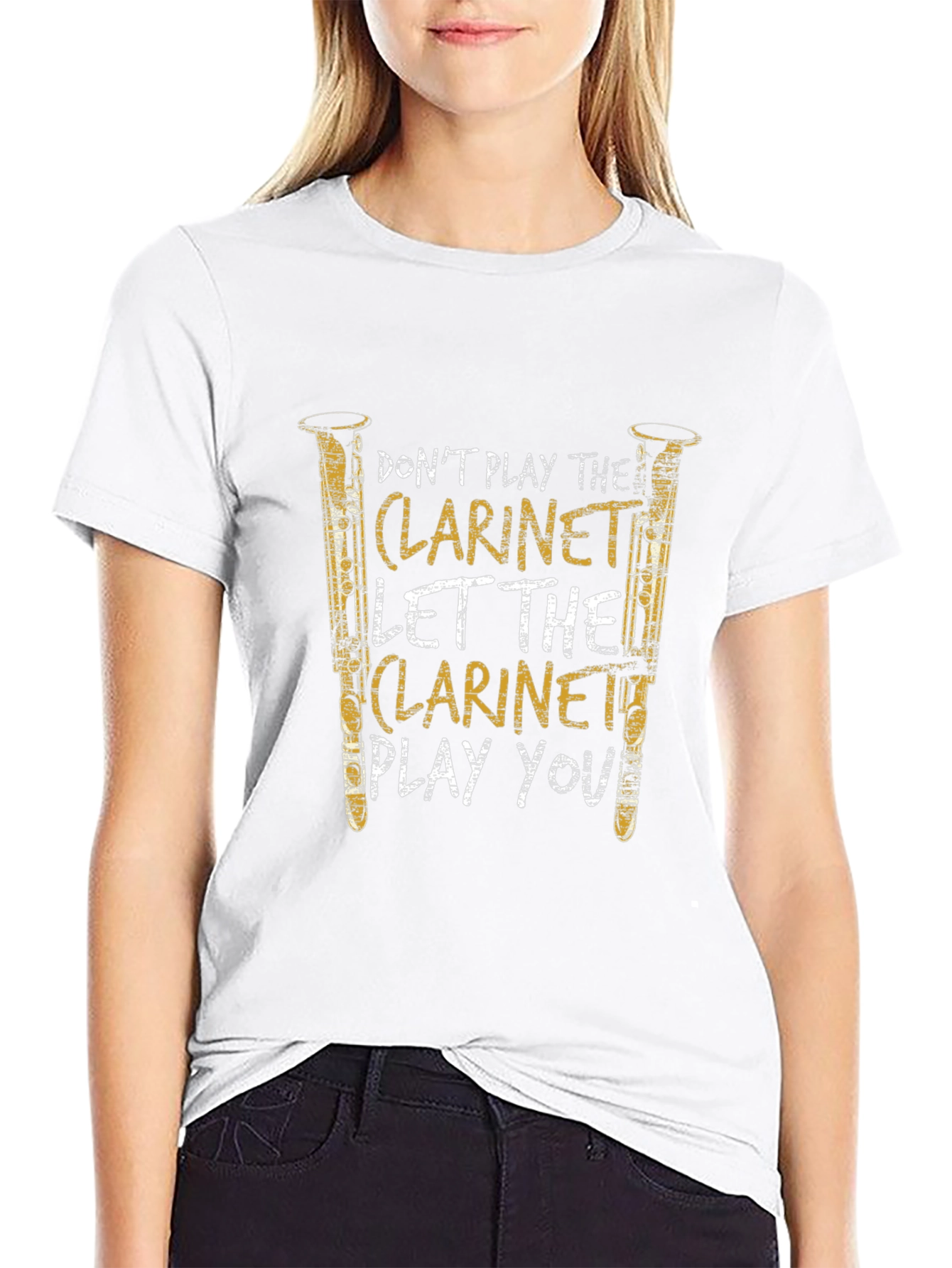Clarinet Player Graphic T-Shirt - Music Lover Tee