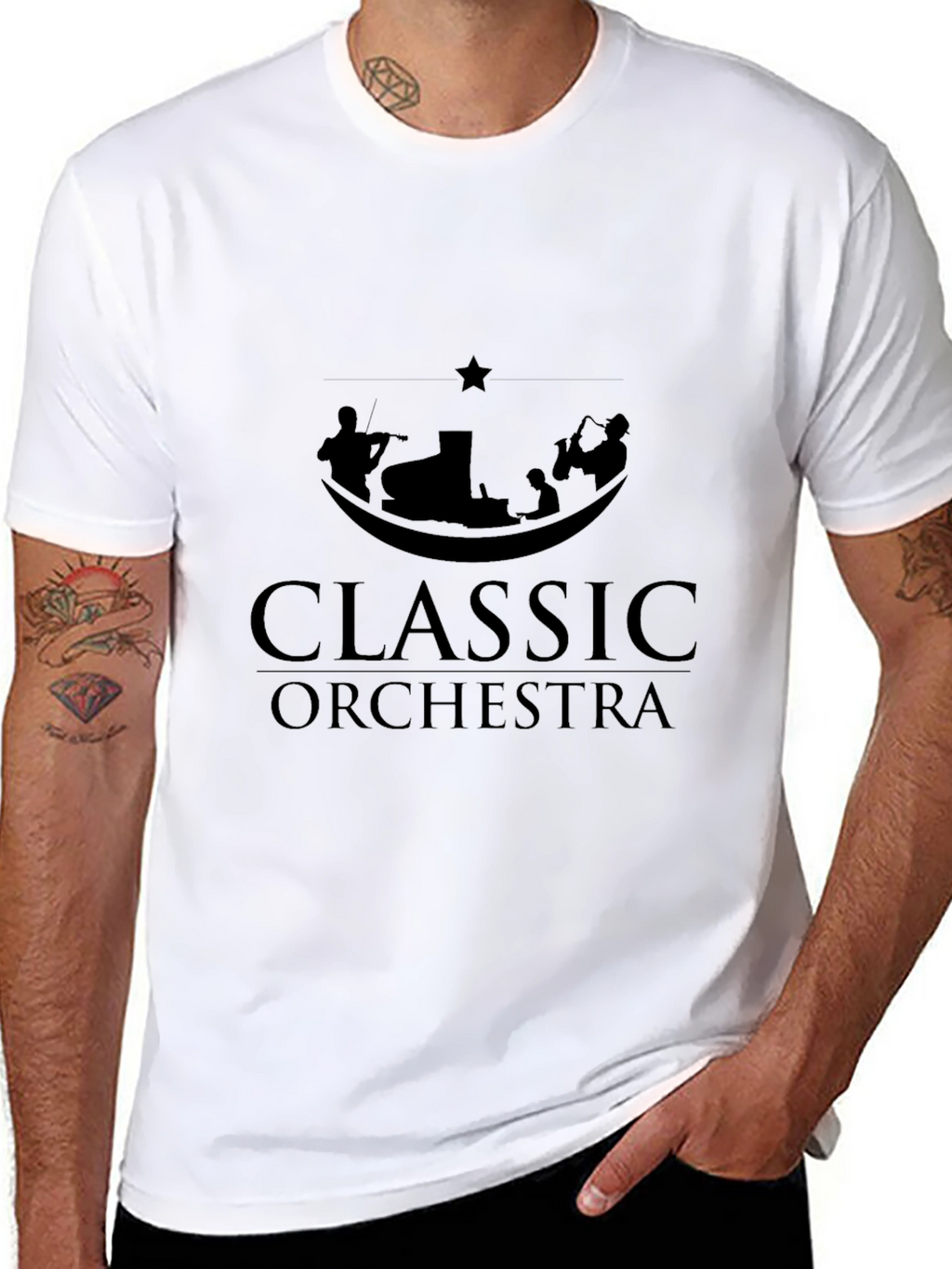 Classic Orchestra Graphic T-Shirt - Soft Cotton Tee