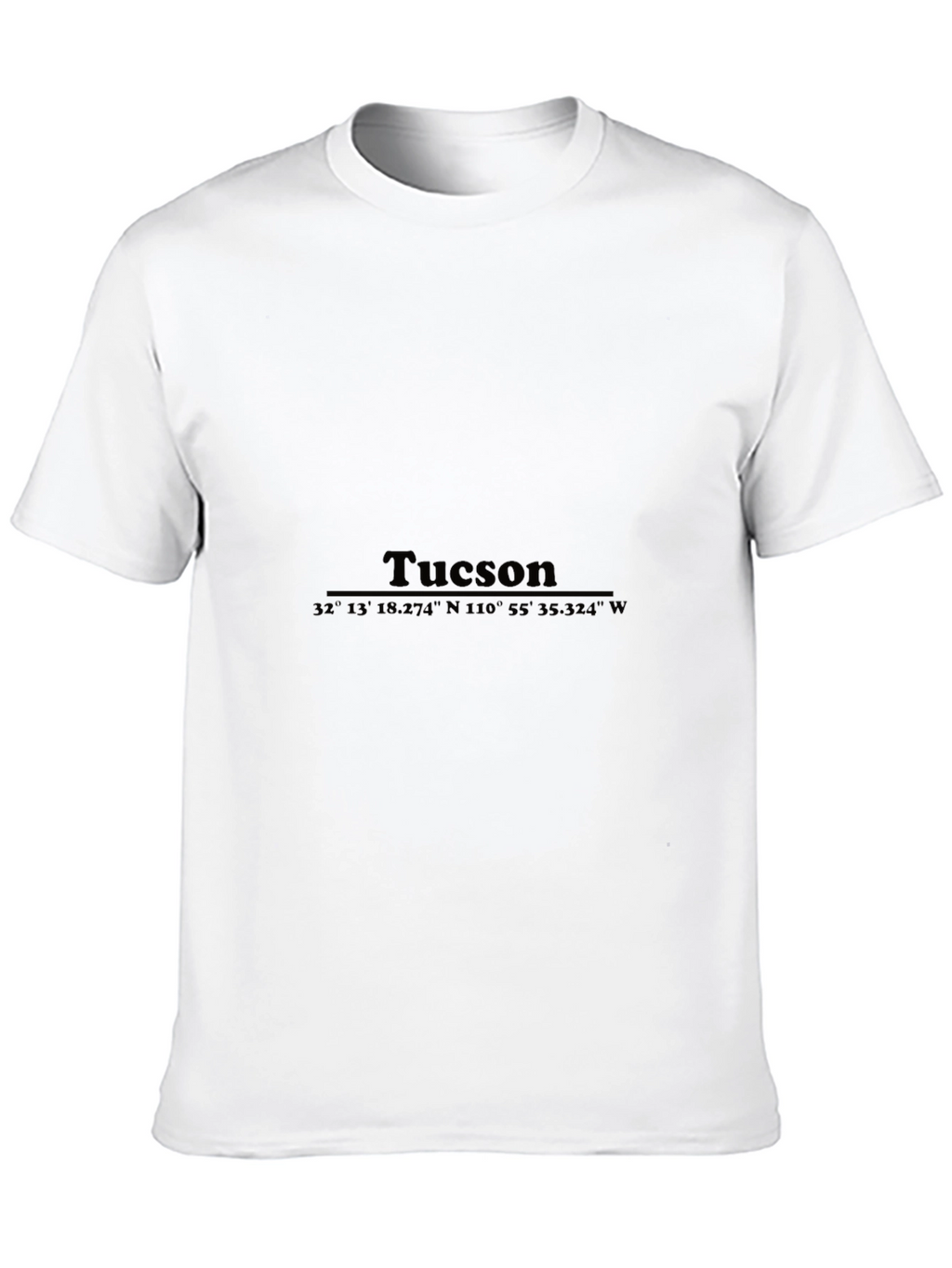 Tucson Coordinates Black T-Shirt