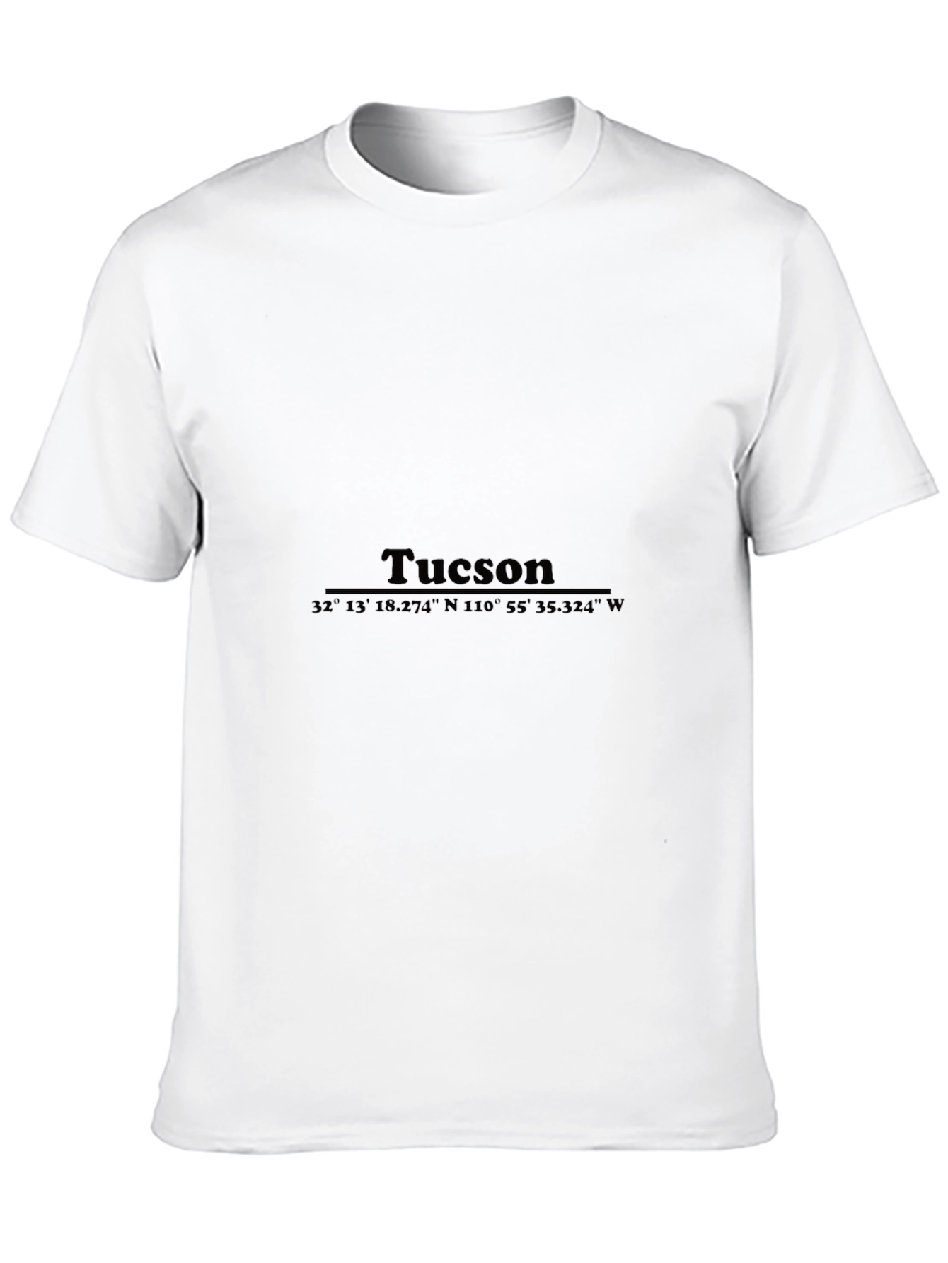 Tucson Coordinates Black T-Shirt