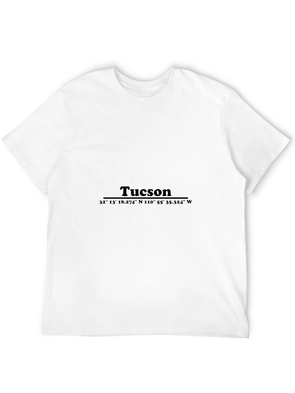 Tucson Coordinates Black T-Shirt