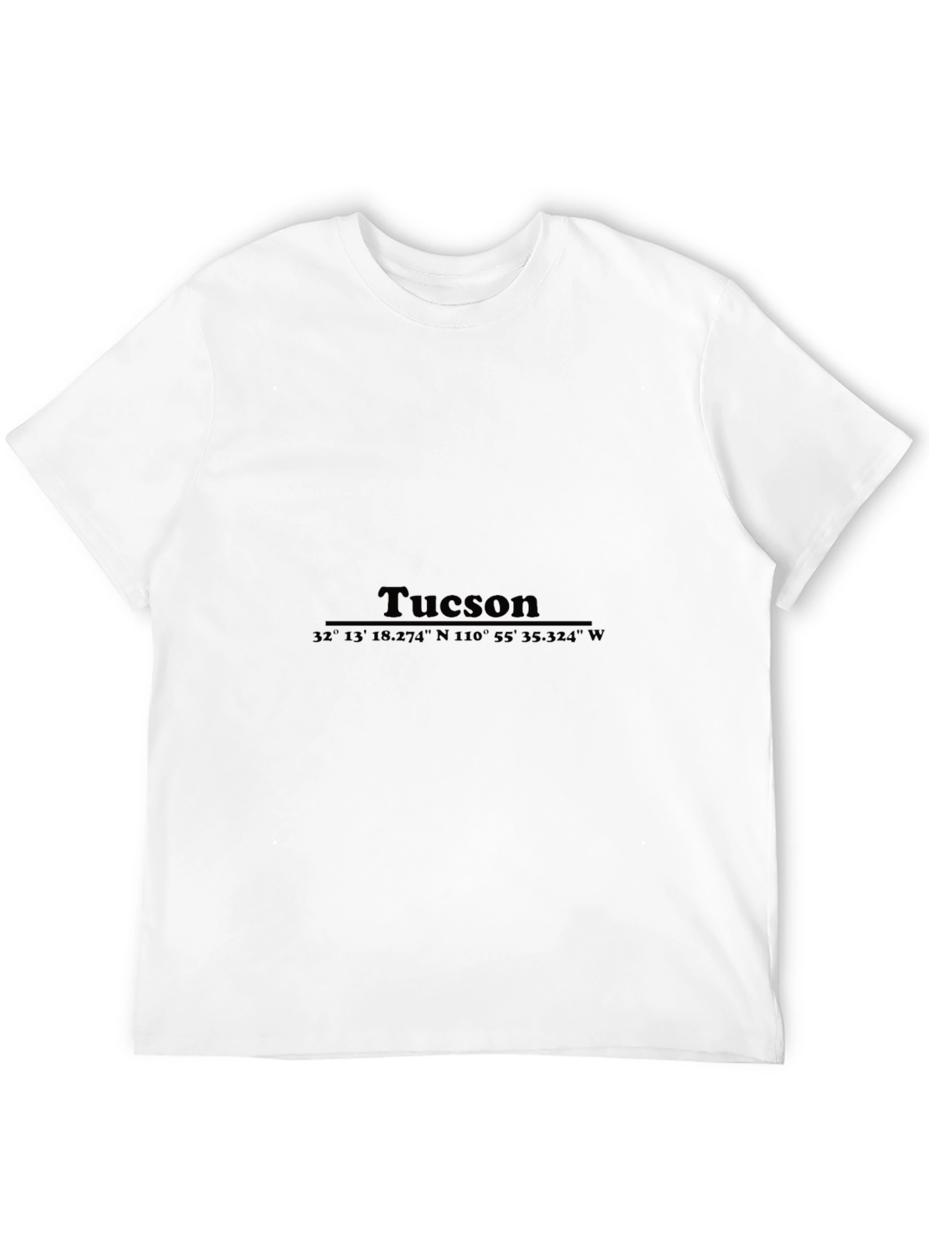 Tucson Coordinates Black T-Shirt
