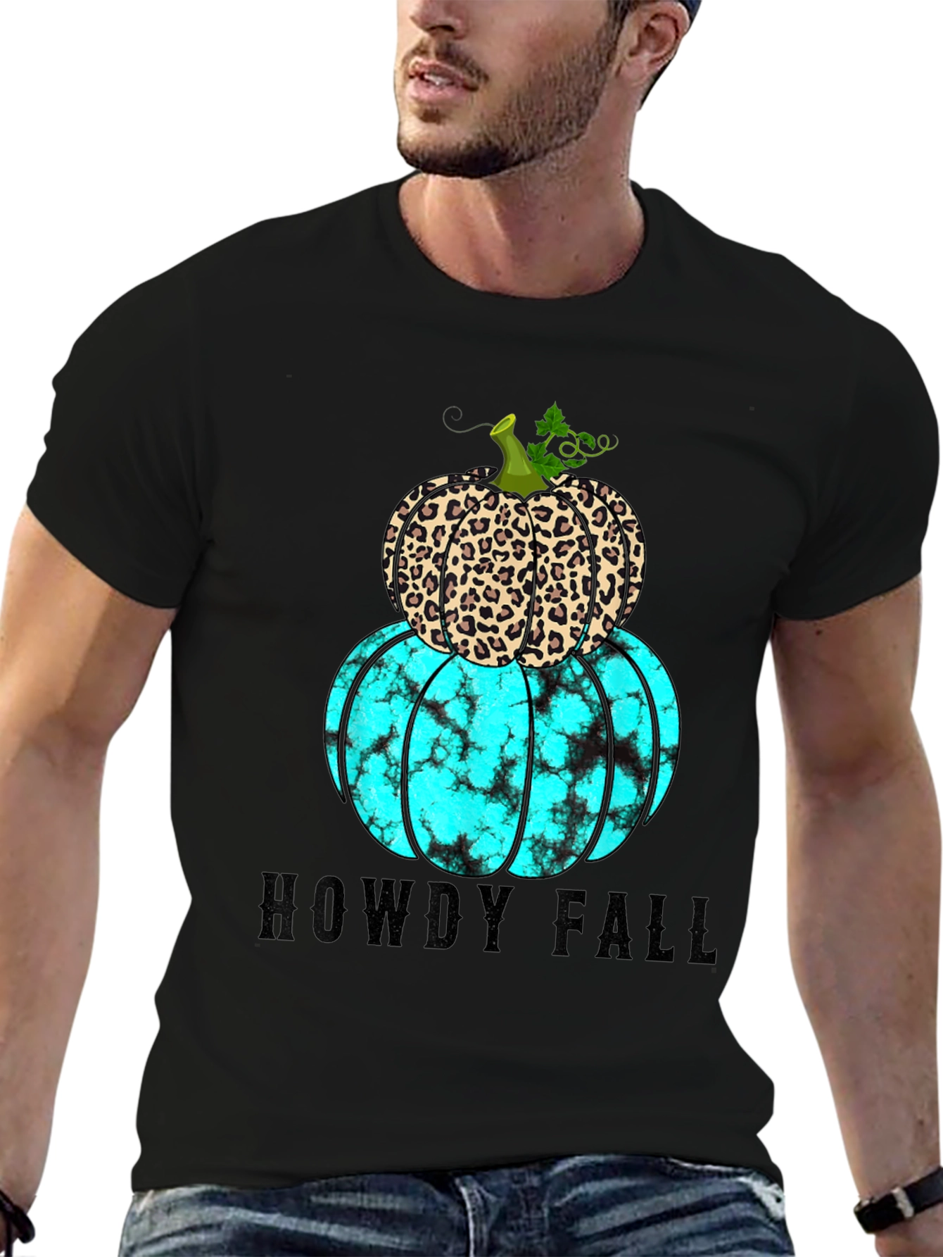 Howdy Fall Stacked Pumpkin Graphic Tee