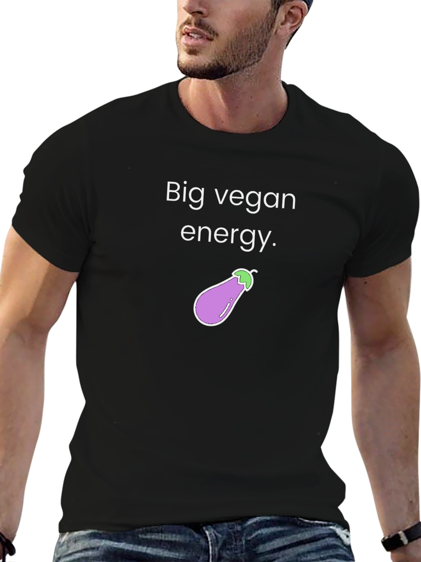 Big Vegan Energy T-Shirt - Unisex Crew Neck