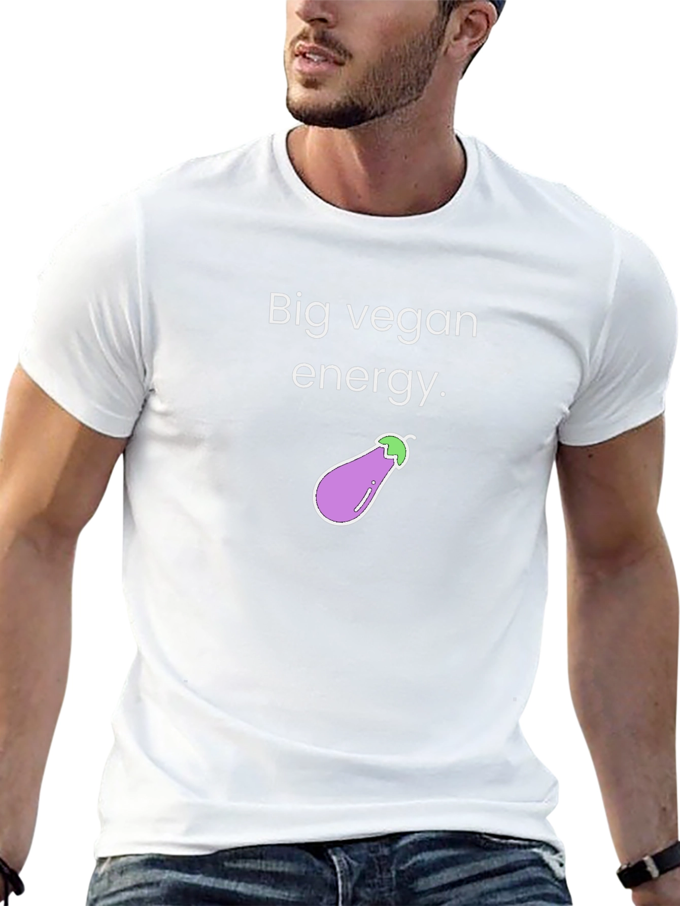 Big Vegan Energy T-Shirt - Unisex Crew Neck
