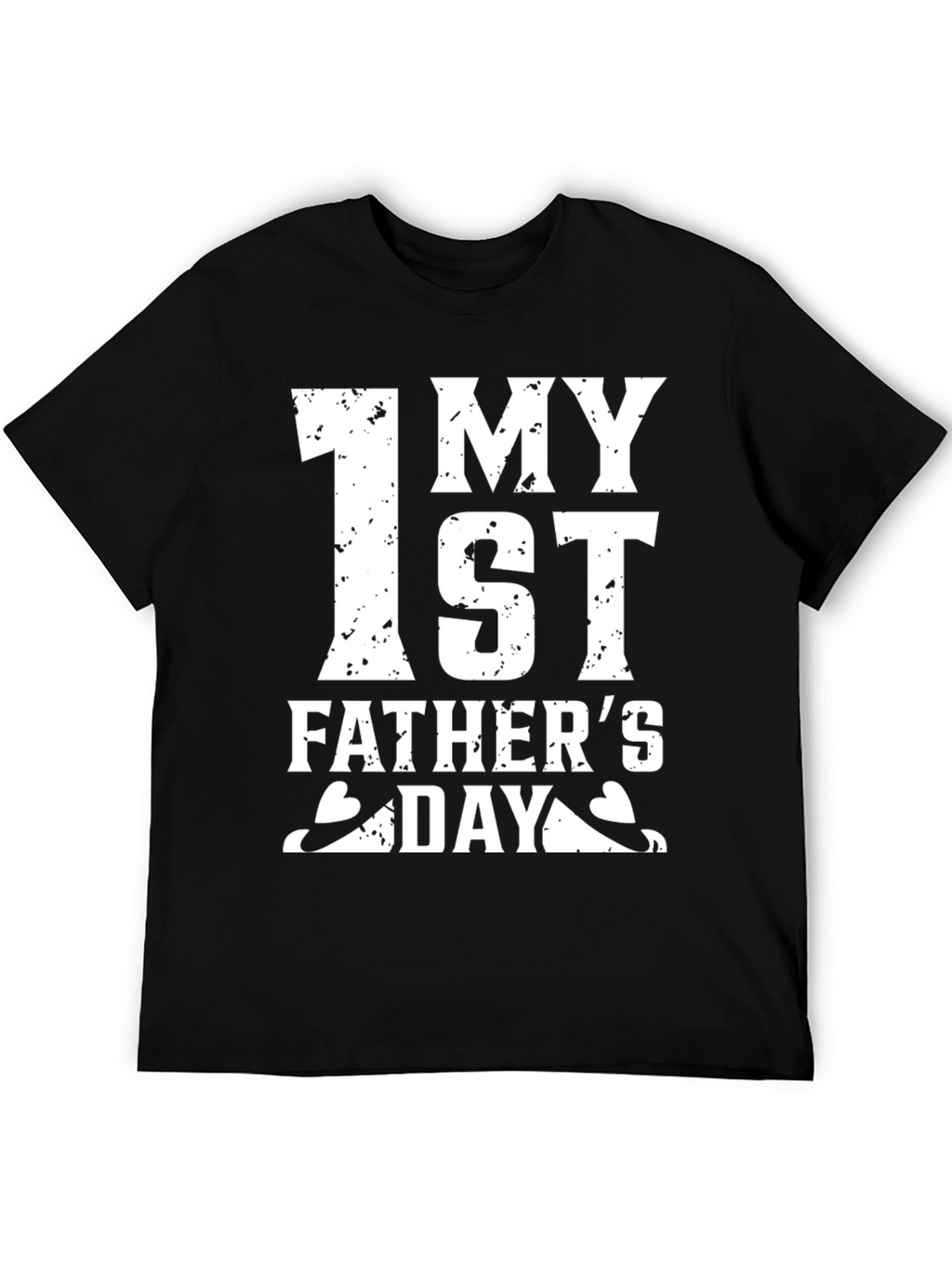 First Fathers Day Black T-Shirt