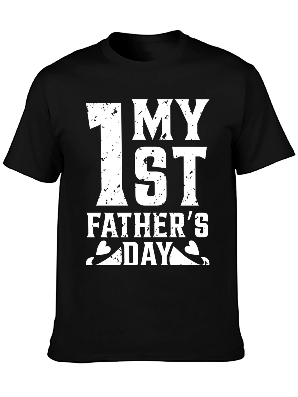 First Fathers Day Black T-Shirt