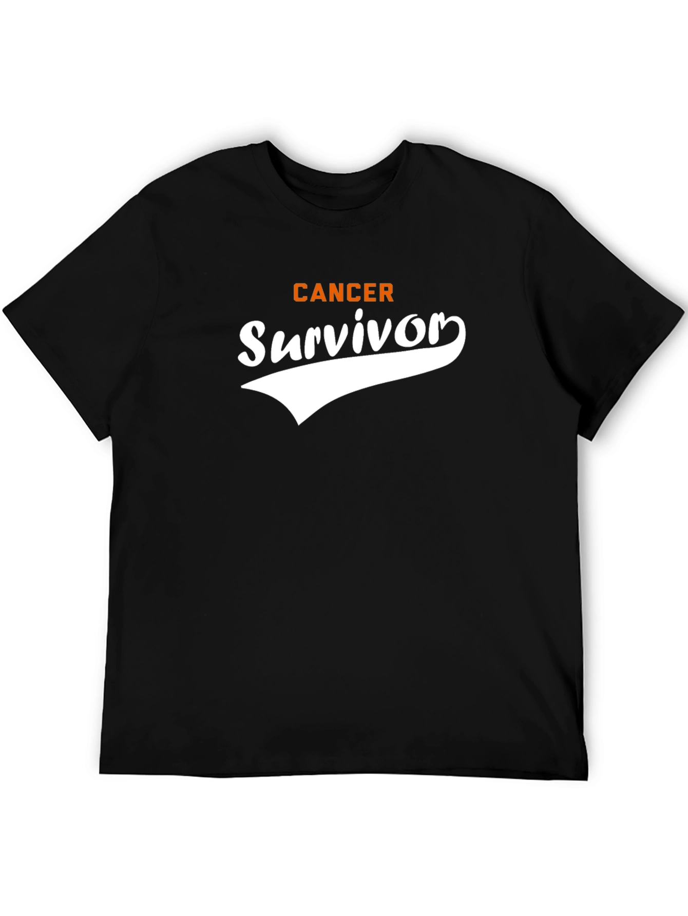 Cancer Survivor T-Shirt - Black Cotton Tee