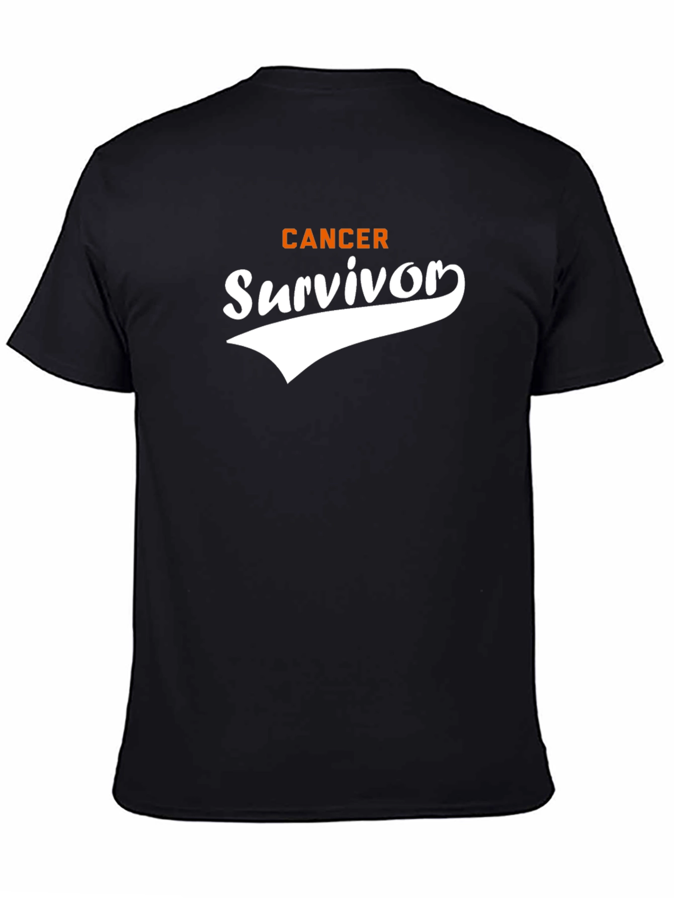 Cancer Survivor T-Shirt - Black Cotton Tee