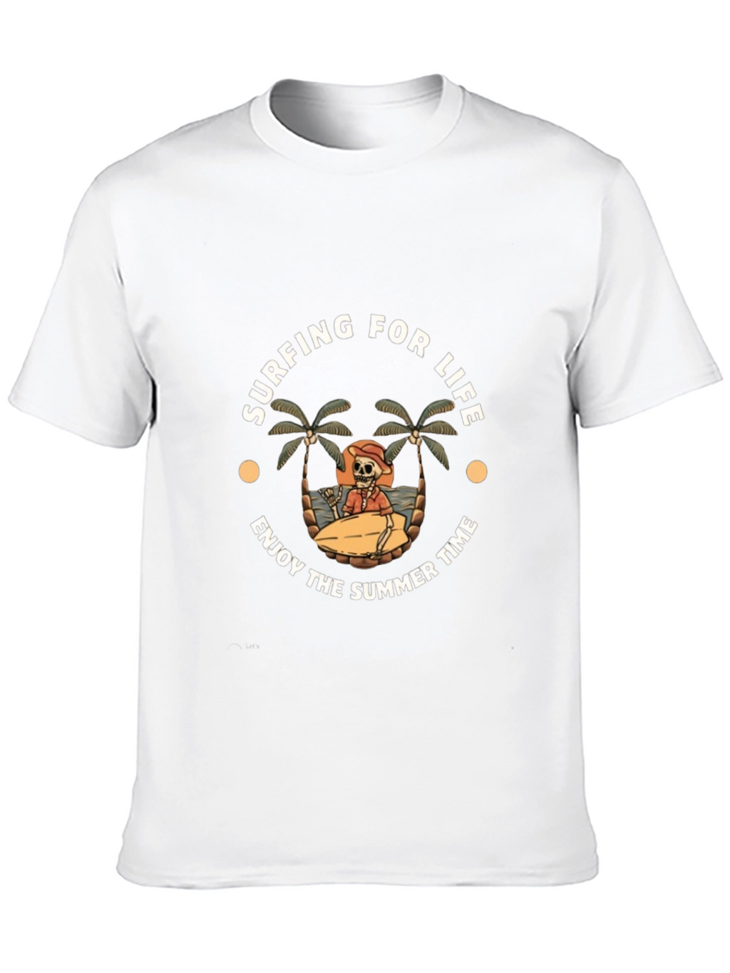 Surfing for Life Black Graphic T-Shirt