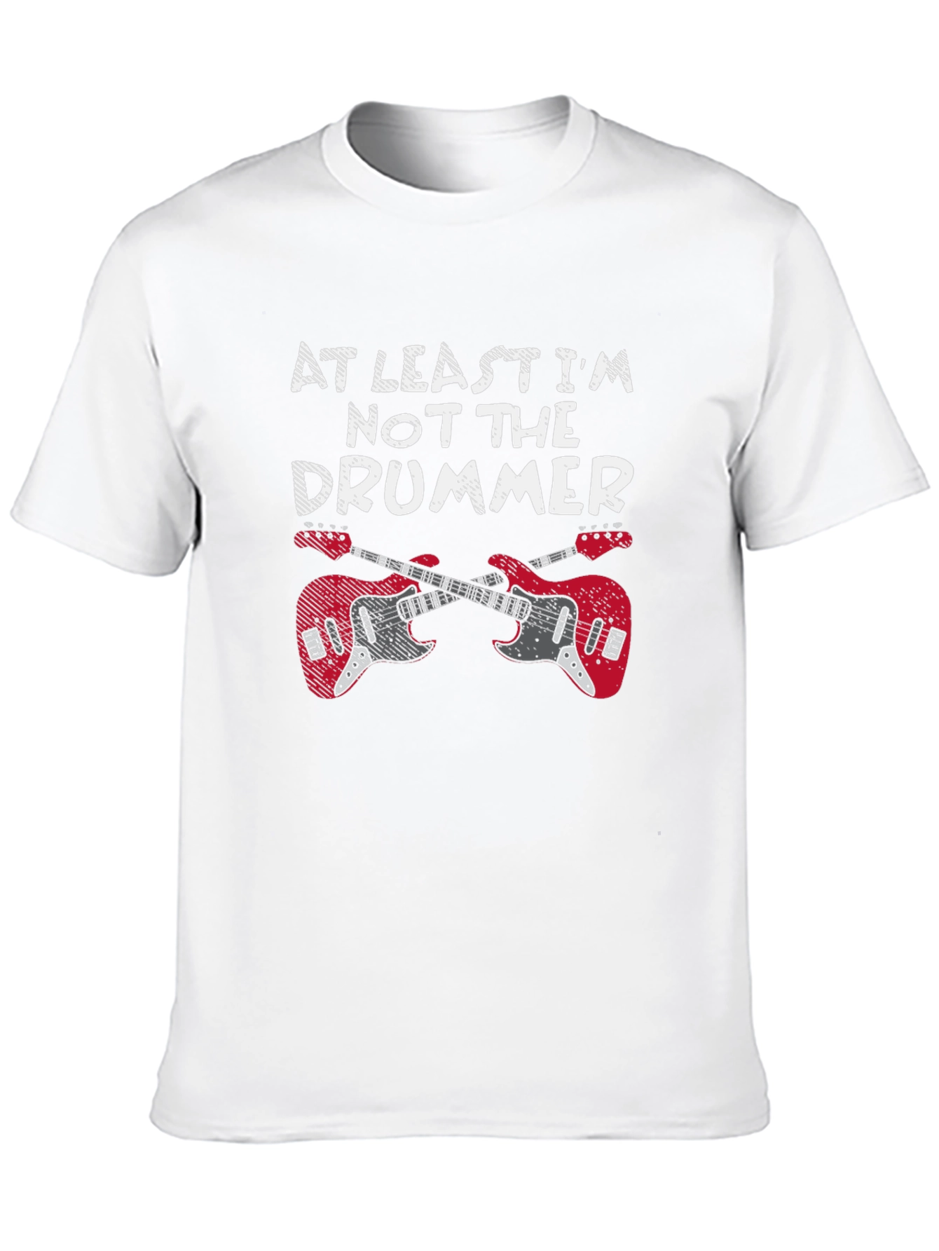 At Least Im Not The Drummer Black T-Shirt