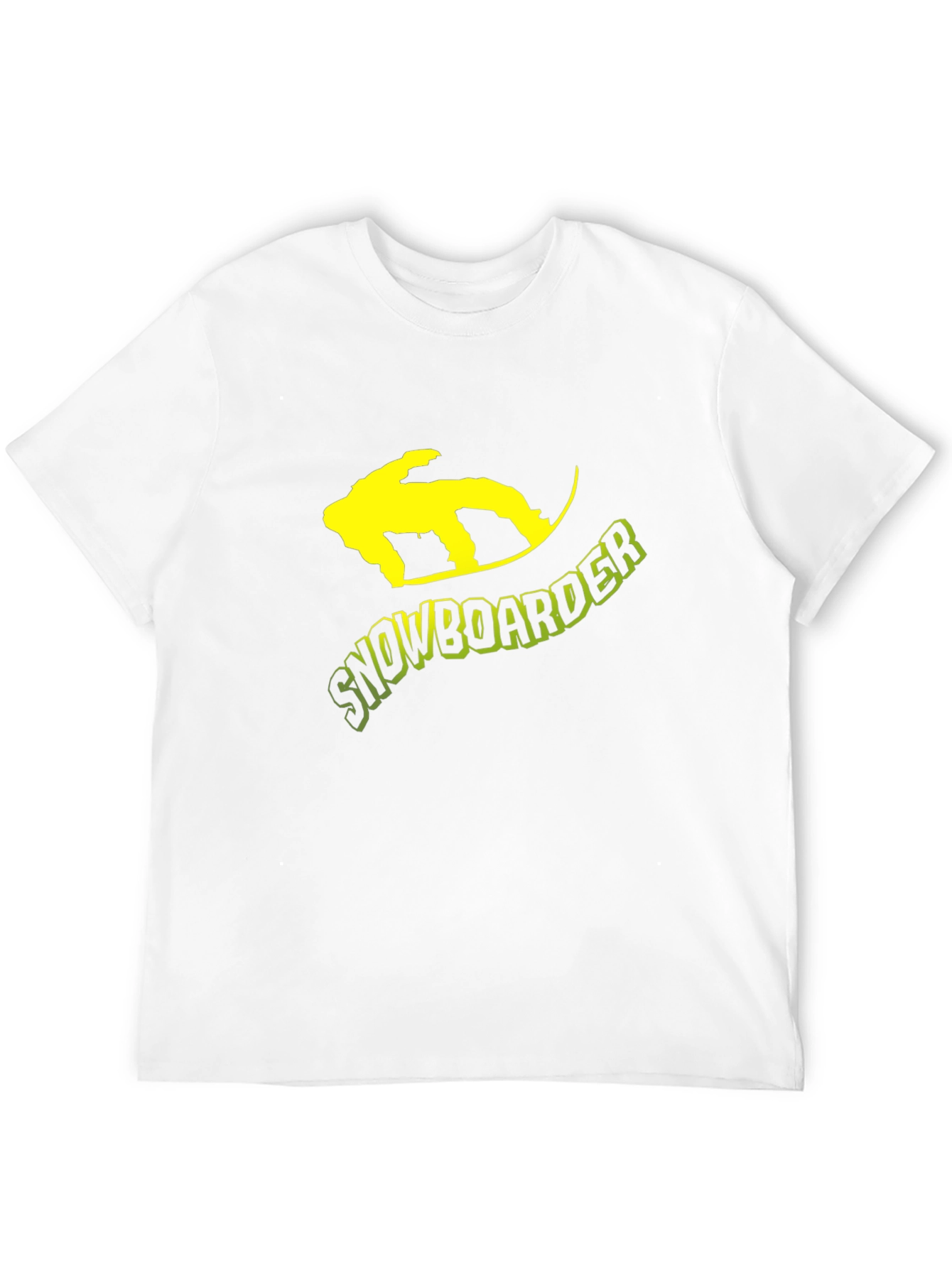 Snowboarder Graphic Tee - Black Cotton T-Shirt