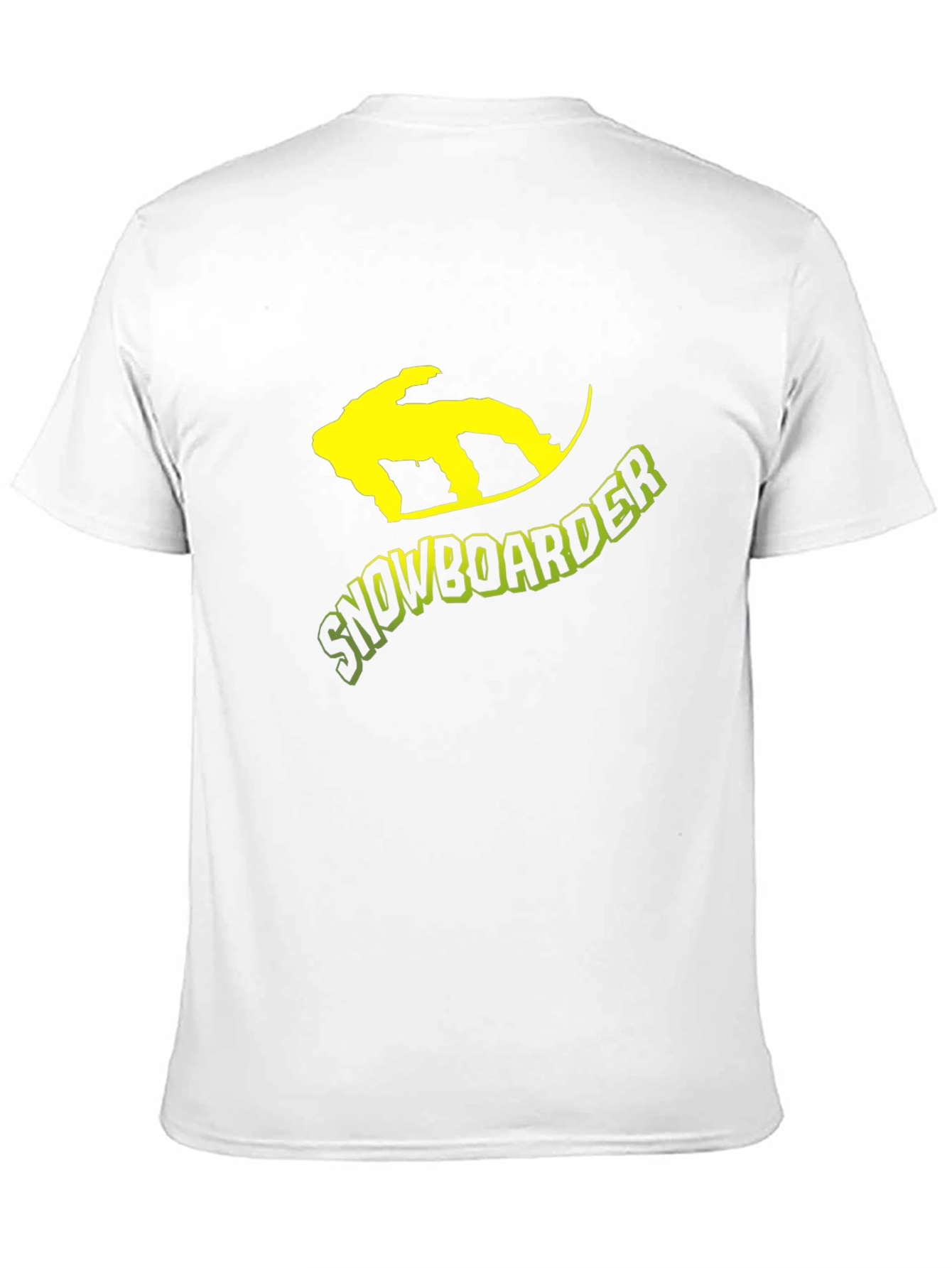 Snowboarder Graphic Tee - Black Cotton T-Shirt