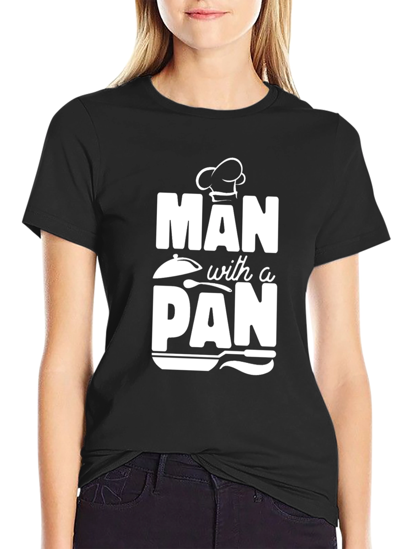 Man with a Pan T-Shirt - Chef Cooking Gift