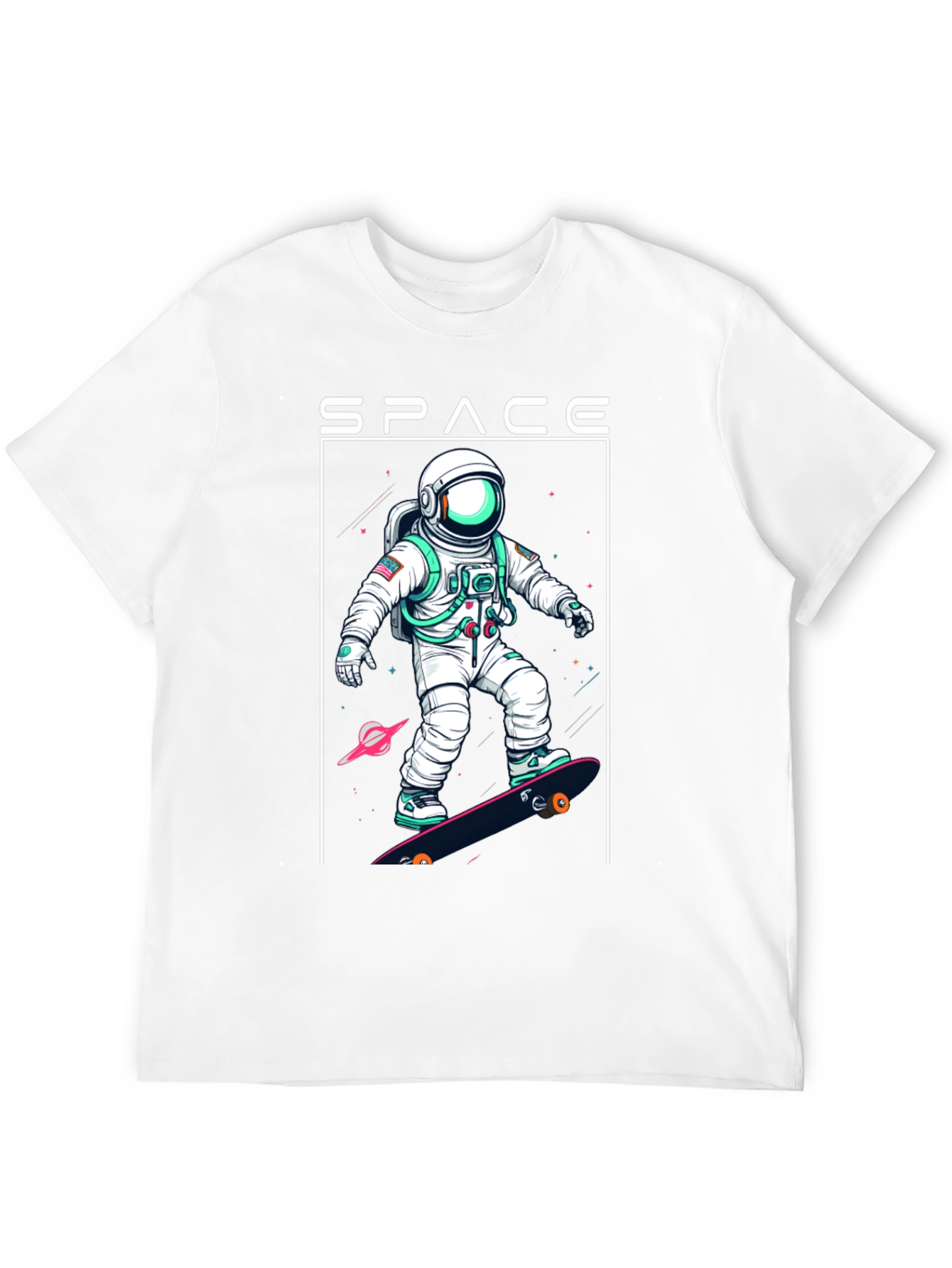 Space Astronaut Skateboard T-Shirt