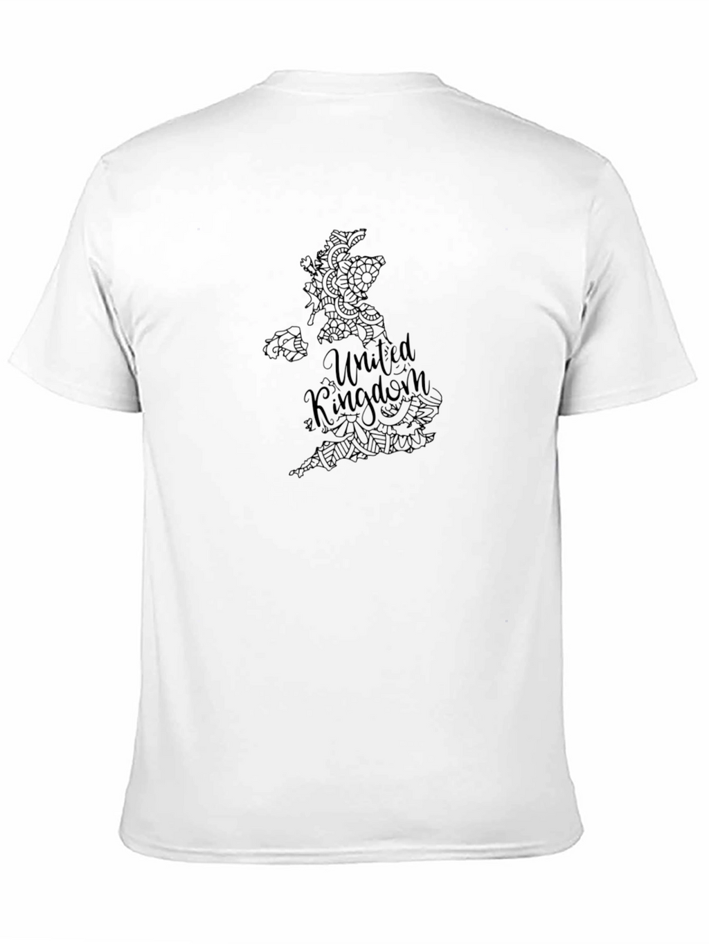 United Kingdom Map Graphic Tee - Black