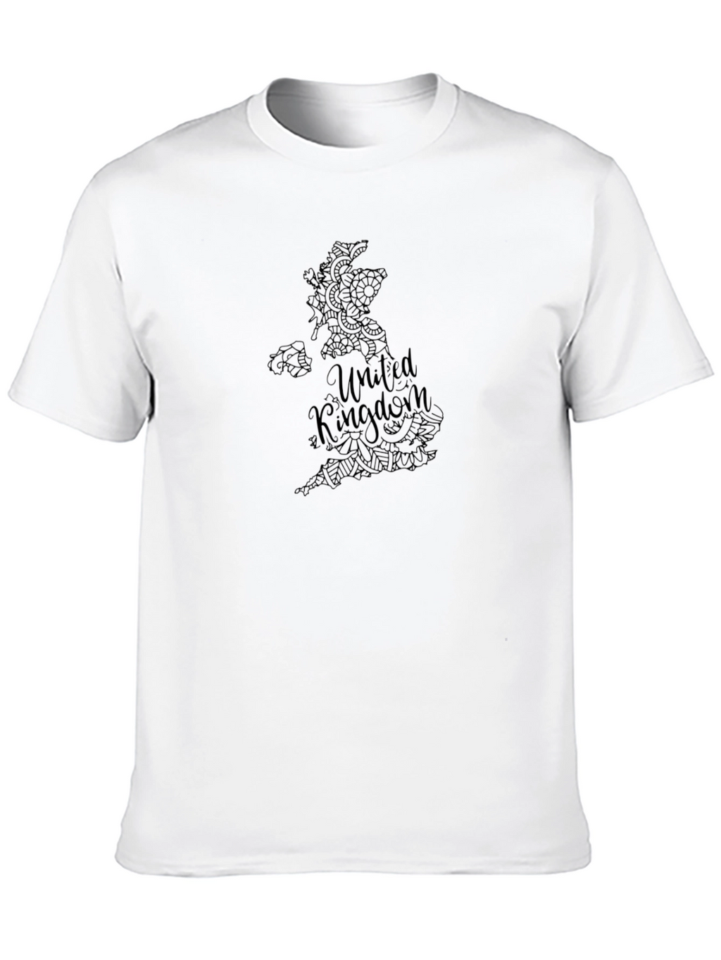 United Kingdom Map Graphic Tee - Black