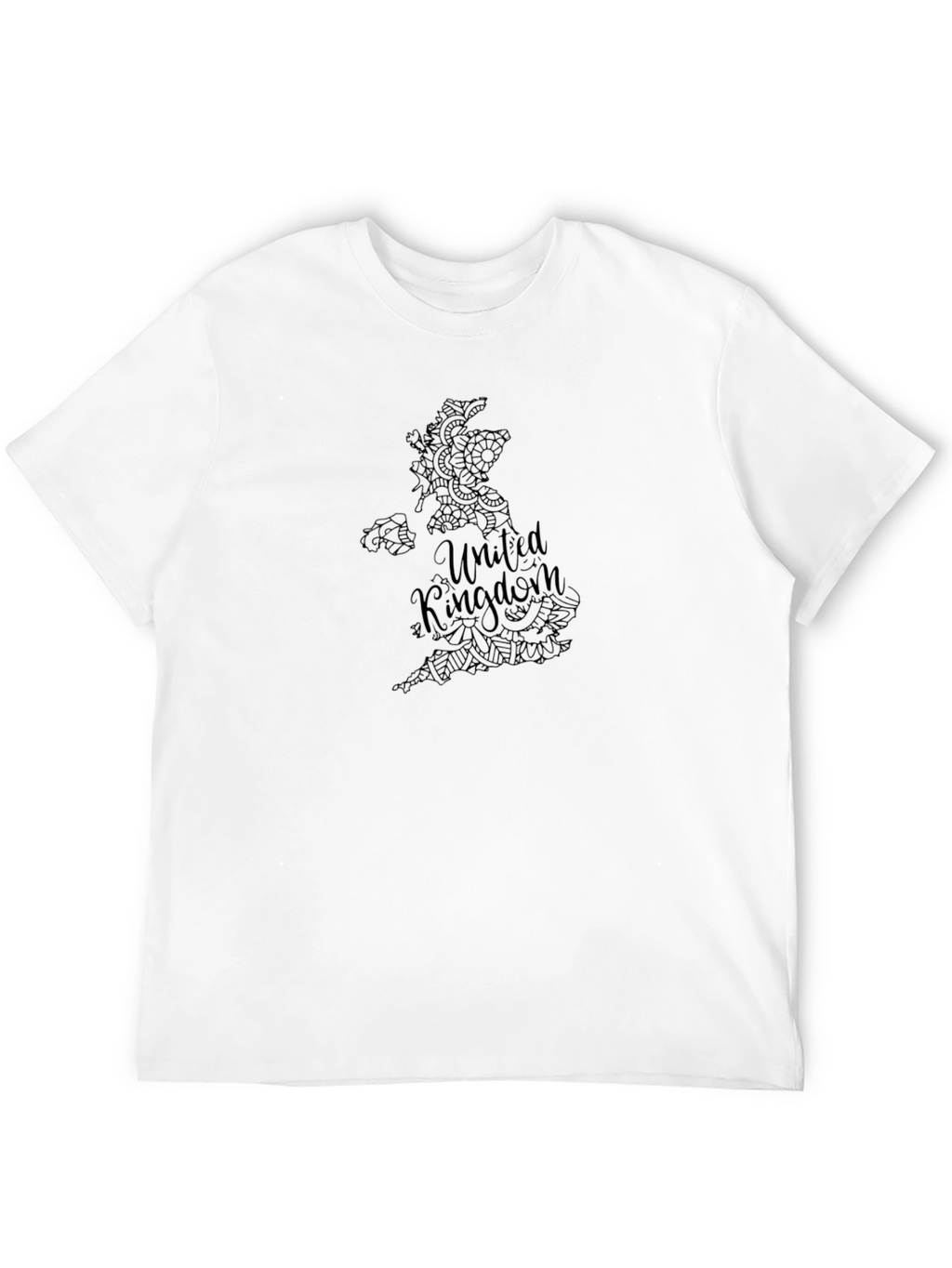 United Kingdom Map Graphic Tee - Black