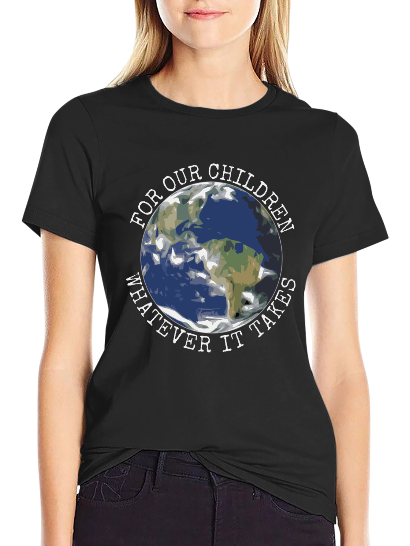 Earth Graphic T-Shirt - For Our Children Whatever it Takes