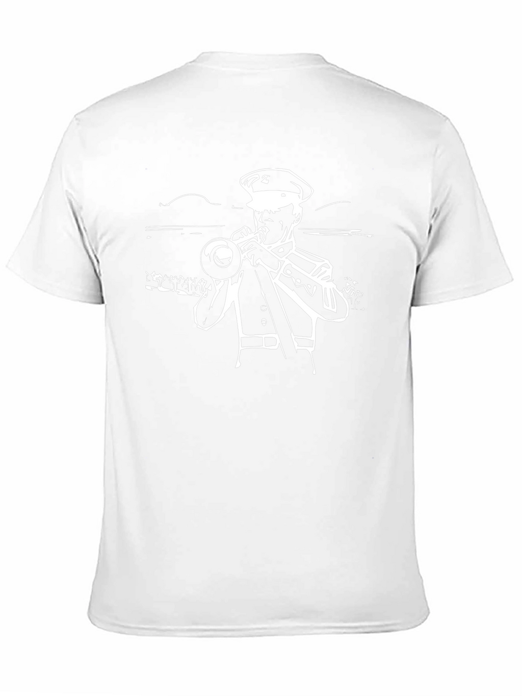 Marching Band Trumpet Player Graphic Tee - Black