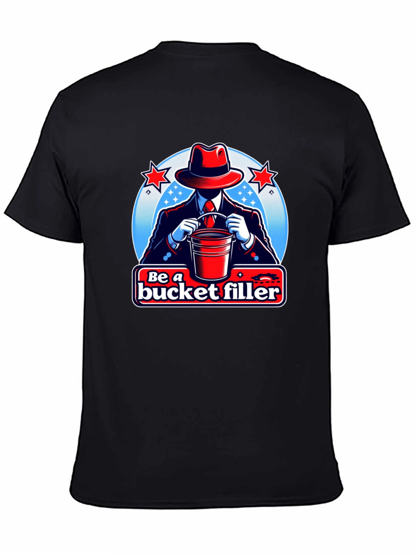 Be a Bucket Filler Graphic T-Shirt - Black