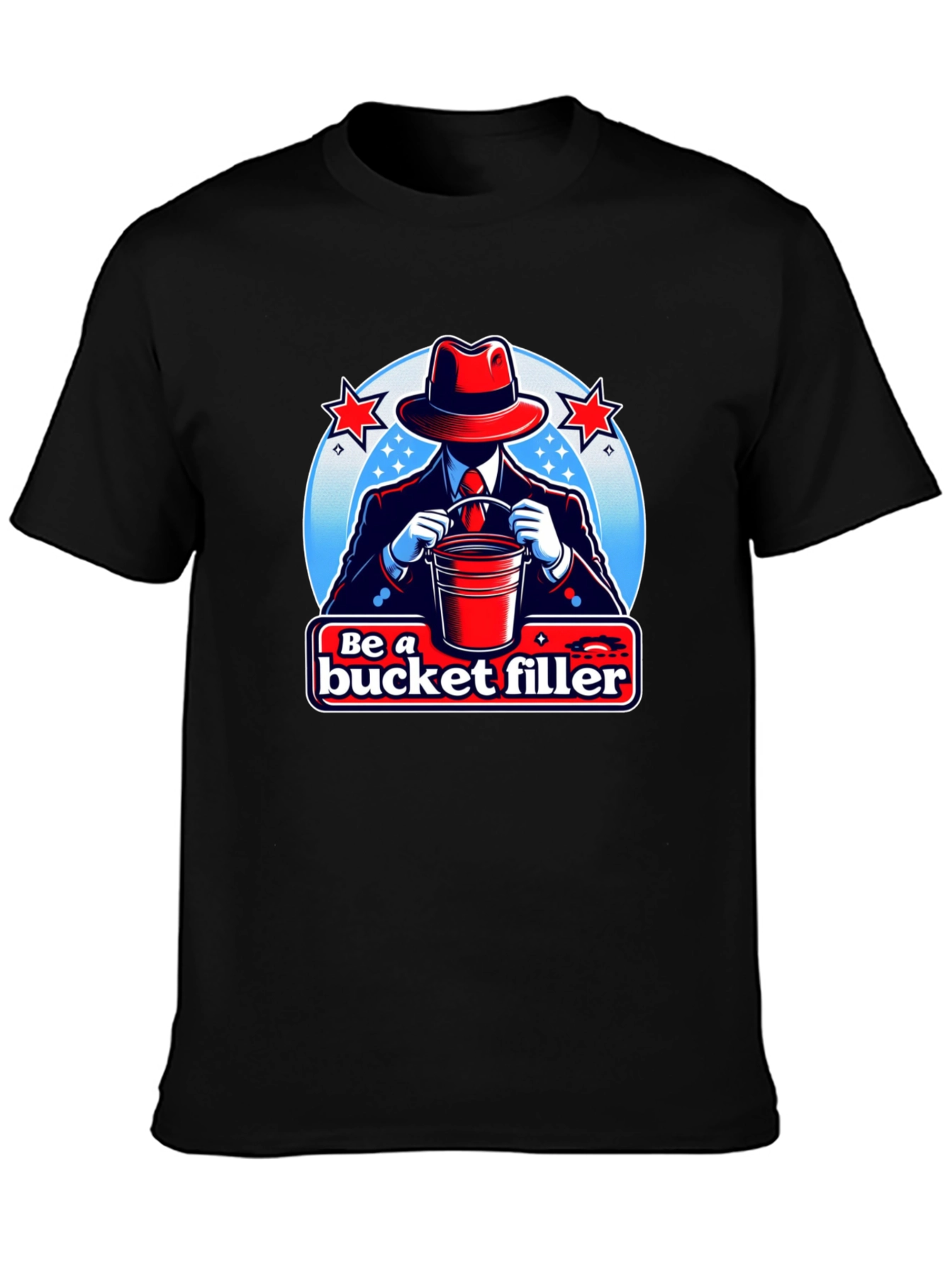 Be a Bucket Filler Graphic T-Shirt - Black