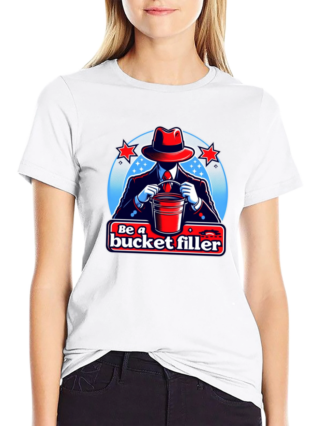 Be a Bucket Filler Graphic T-Shirt - Black
