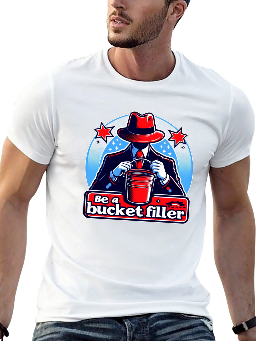 Be a Bucket Filler Graphic T-Shirt - Black