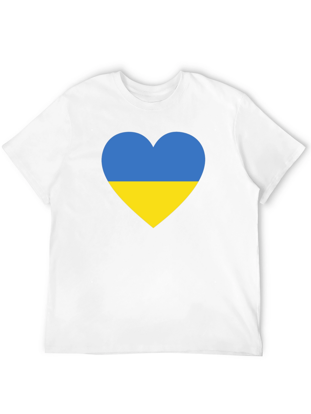 Ukraine Flag Heart T-Shirt