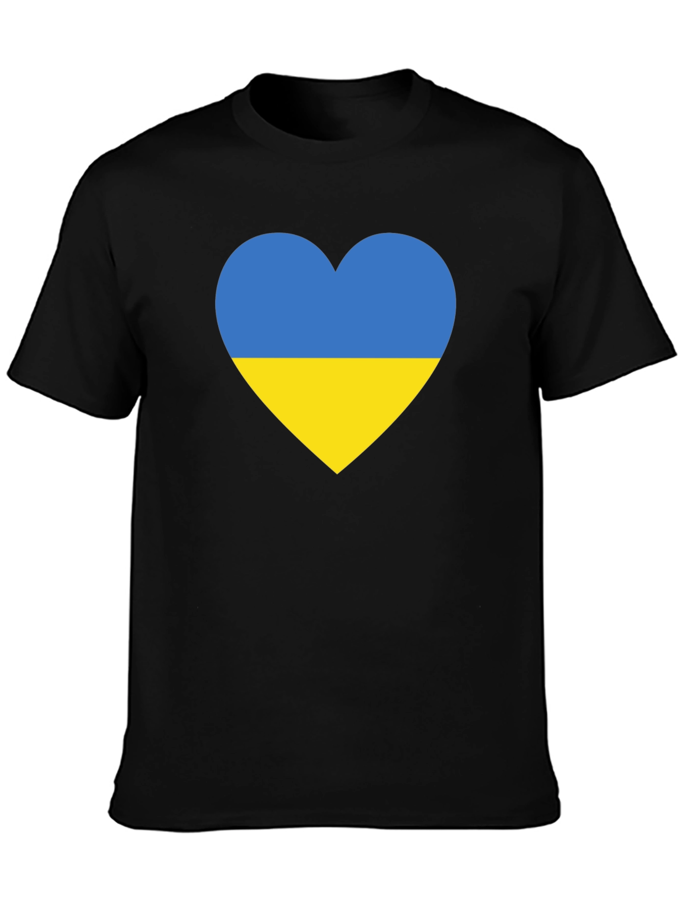 Ukraine Flag Heart T-Shirt