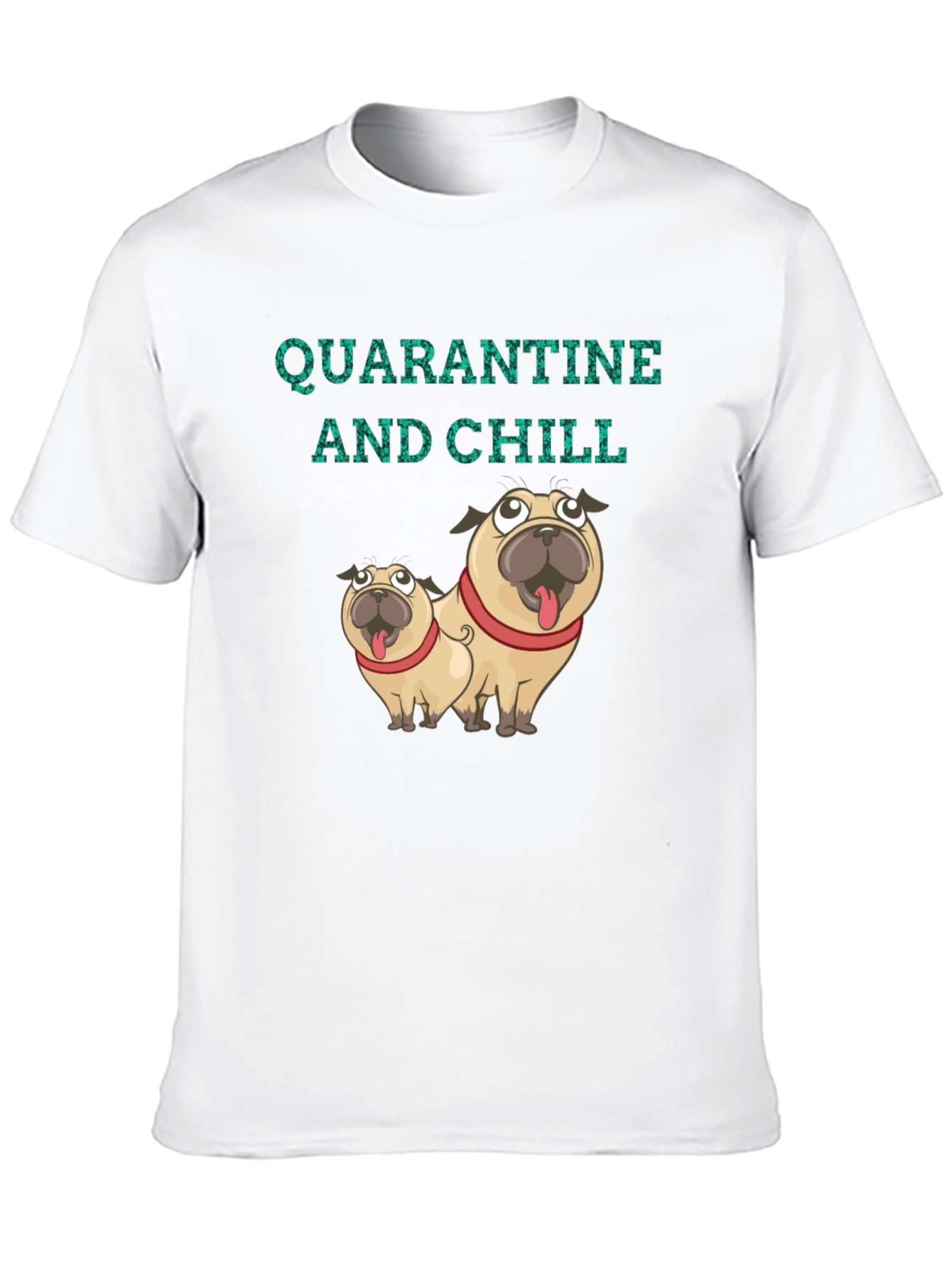 Quarantine & Chill Pug Graphic Tee