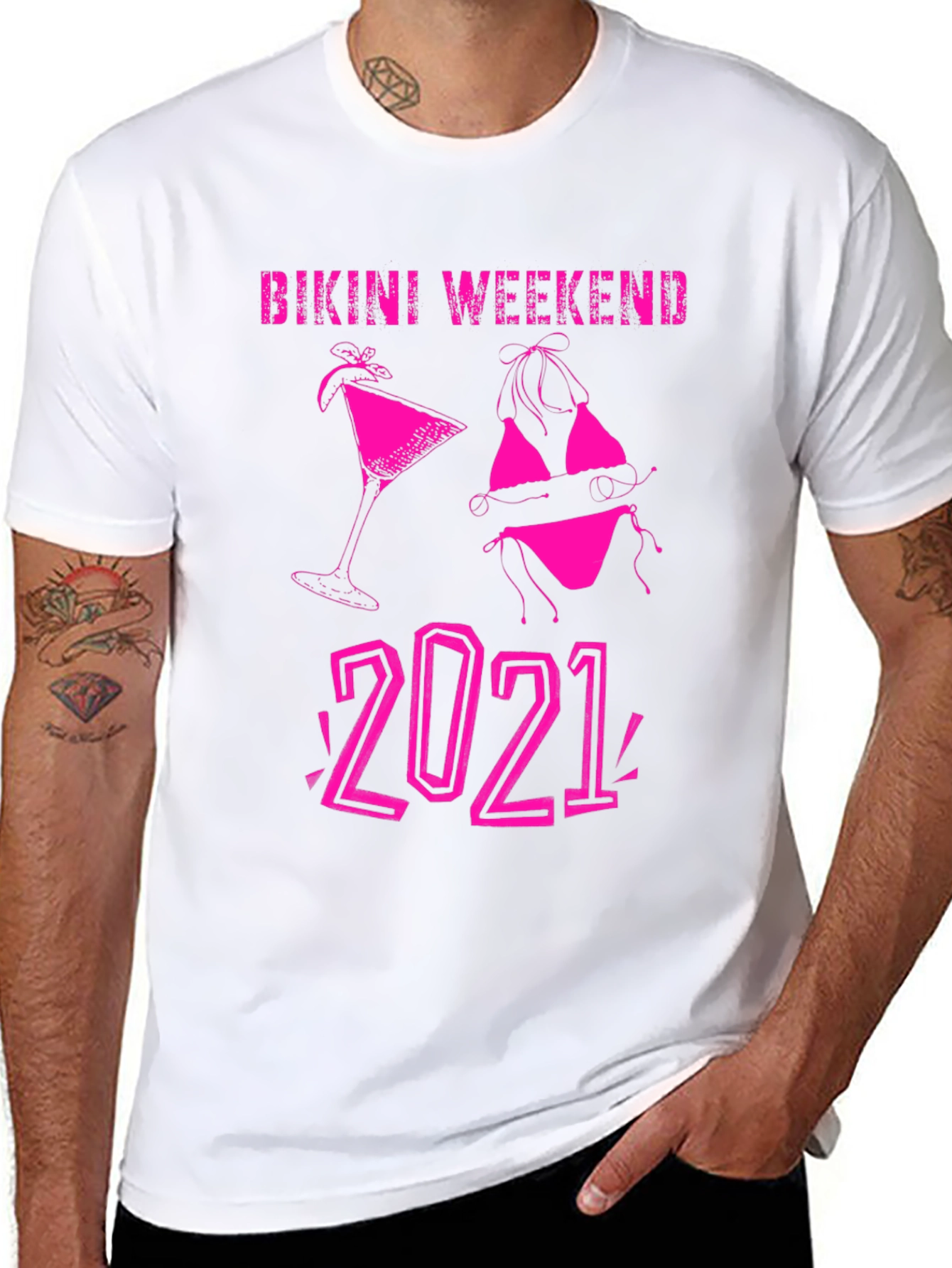 Bikini Weekend 2021 T-Shirt - Black