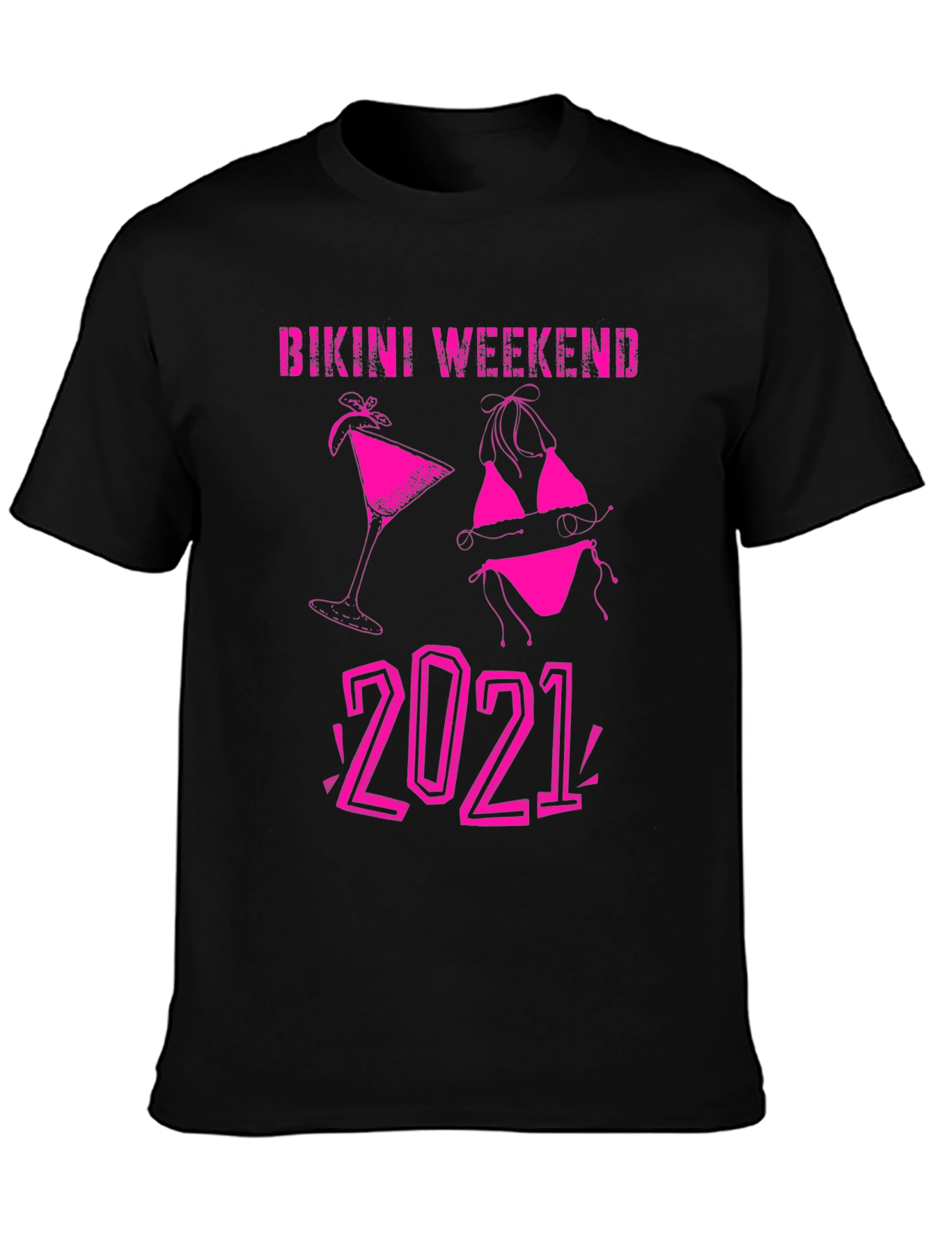 Bikini Weekend 2021 T-Shirt - Black
