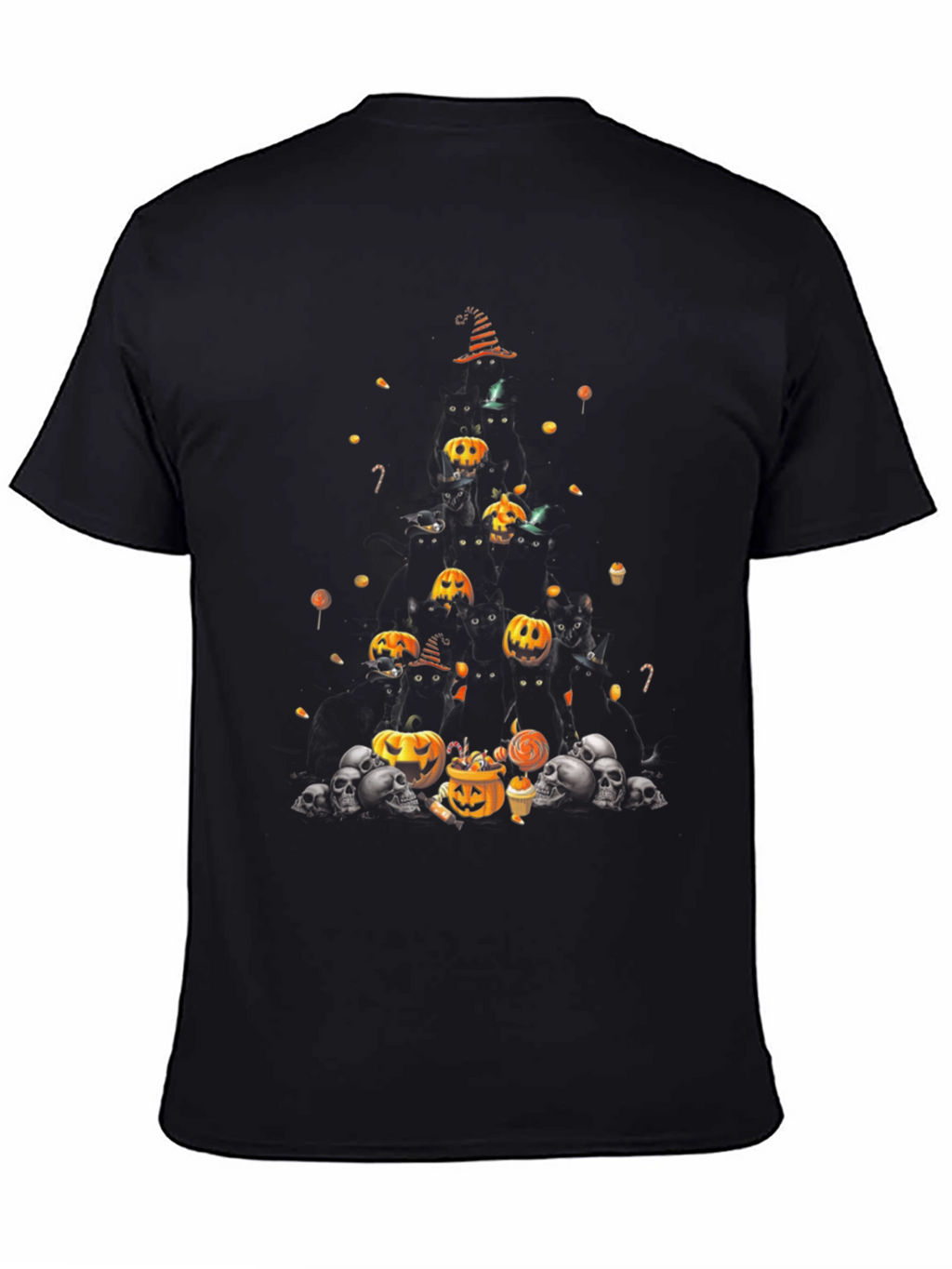 Halloween Pumpkin & Skull T-Shirt